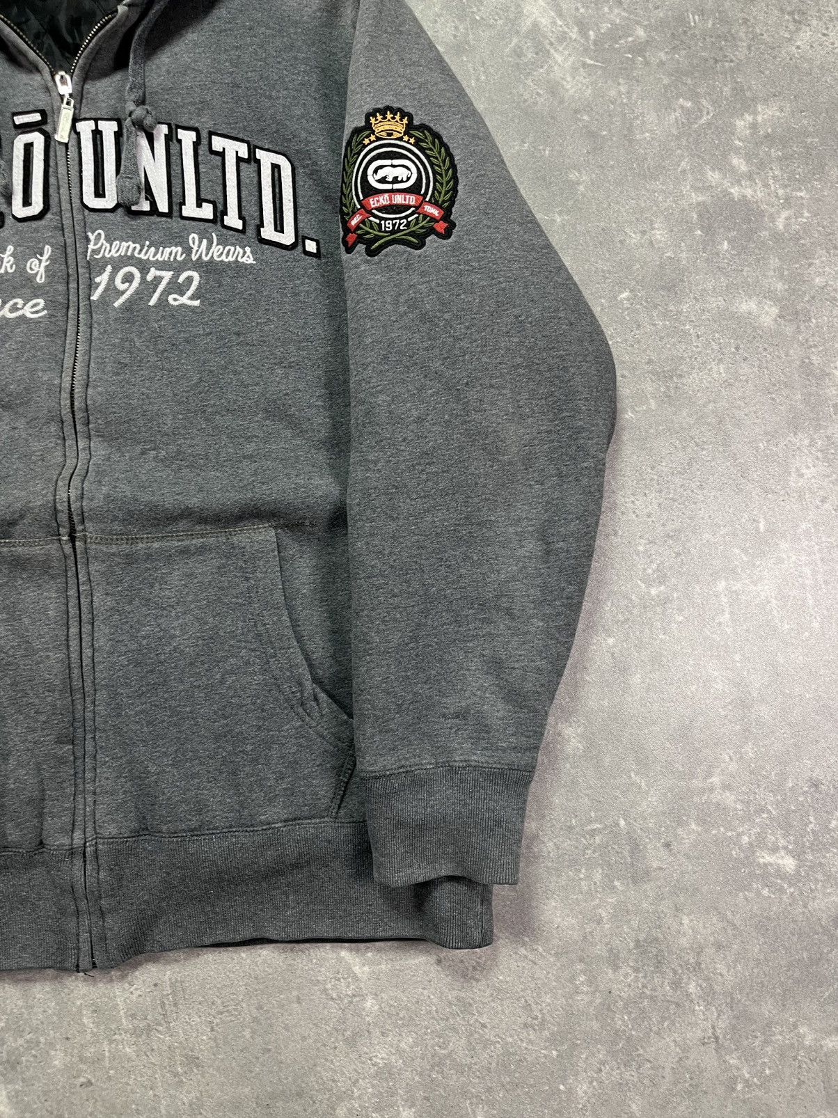 Ecko Unltd. Ecko Unltd Spellout Big Logo Reversible Zip Hoodie Jacket XL Size US XL / EU 56 / 4 - 8 Thumbnail