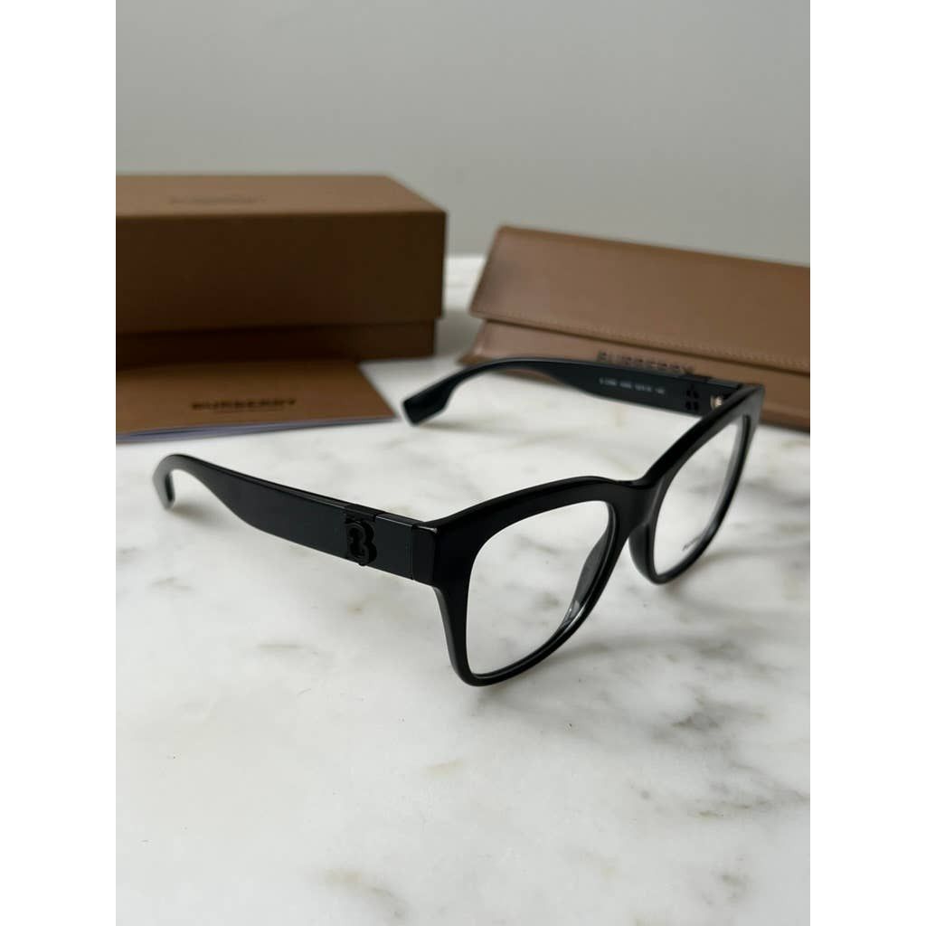 NEW Burberry BE2388 Oversized Black Eyeglasses Frames