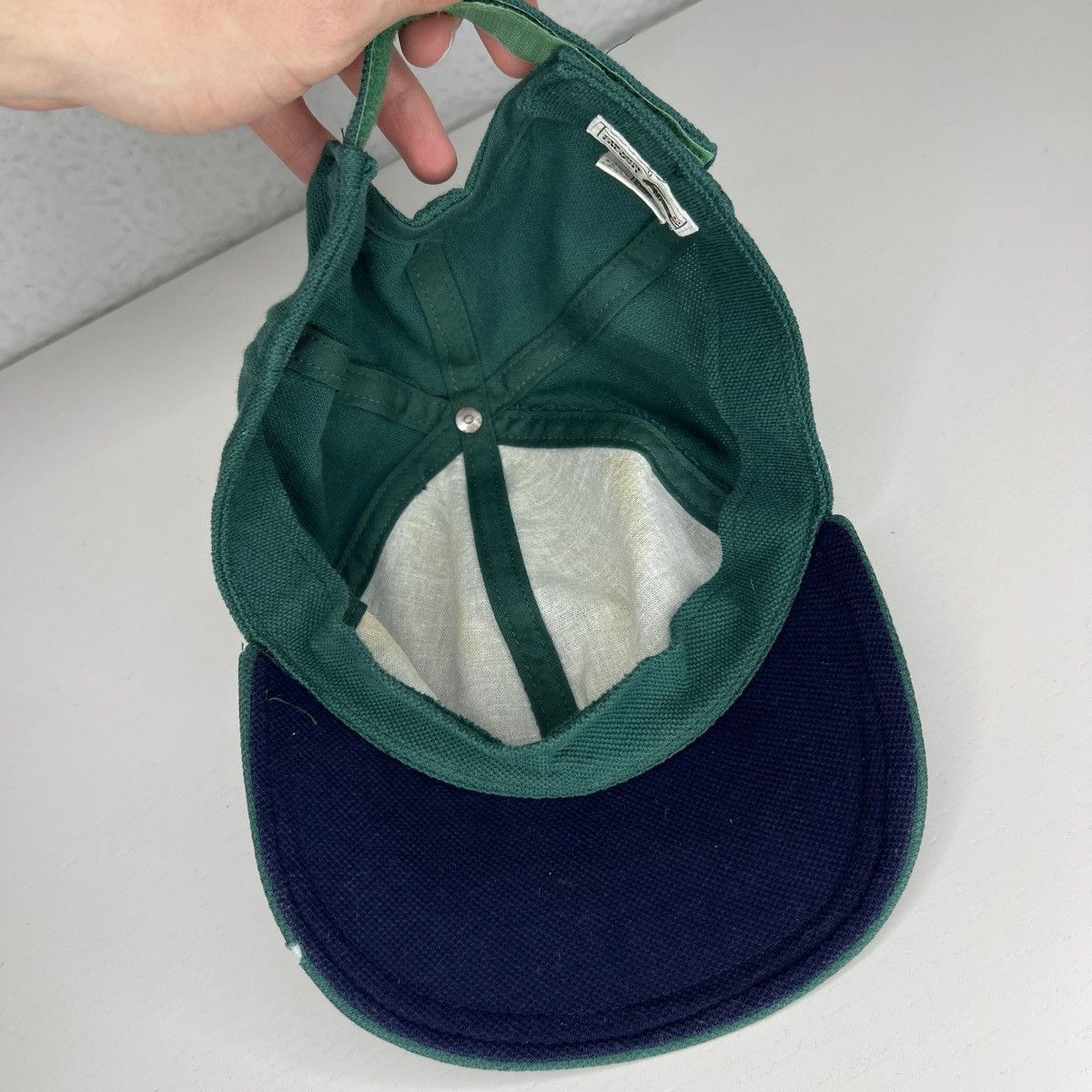 Lacoste 90s Vintage Lacoste 5 Panel (Five Panel) Green Cap Hats Size ONE SIZE - 4 Thumbnail