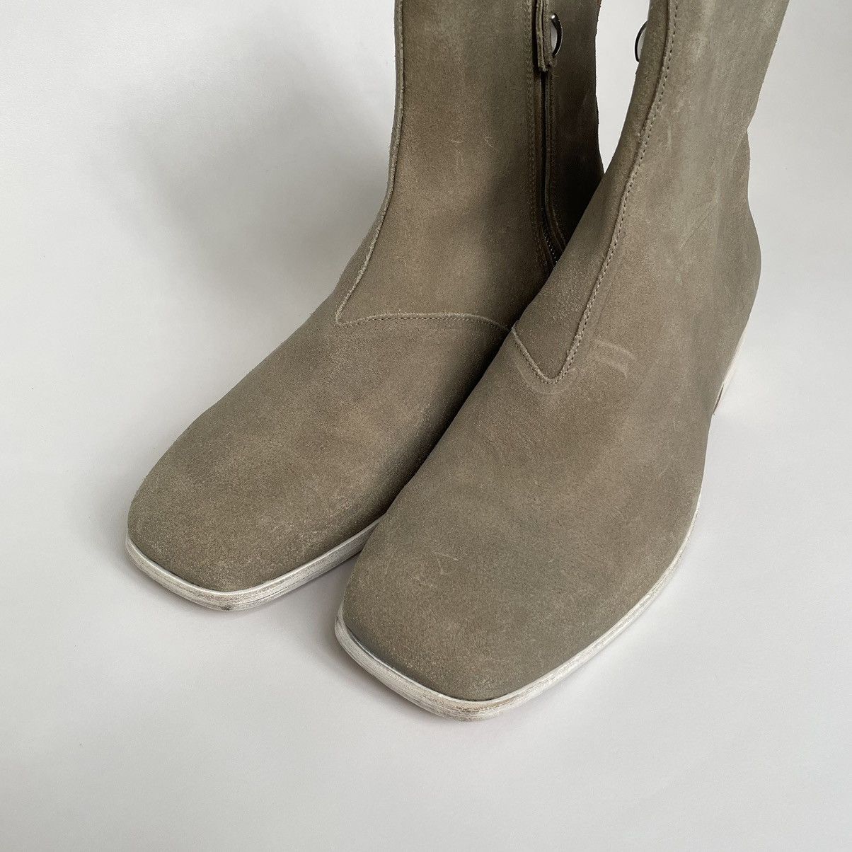 Our Legacy Waxed Suede ‘Michaelis’ Square Toe Boots Size US 9 / EU 42 - 10 Thumbnail
