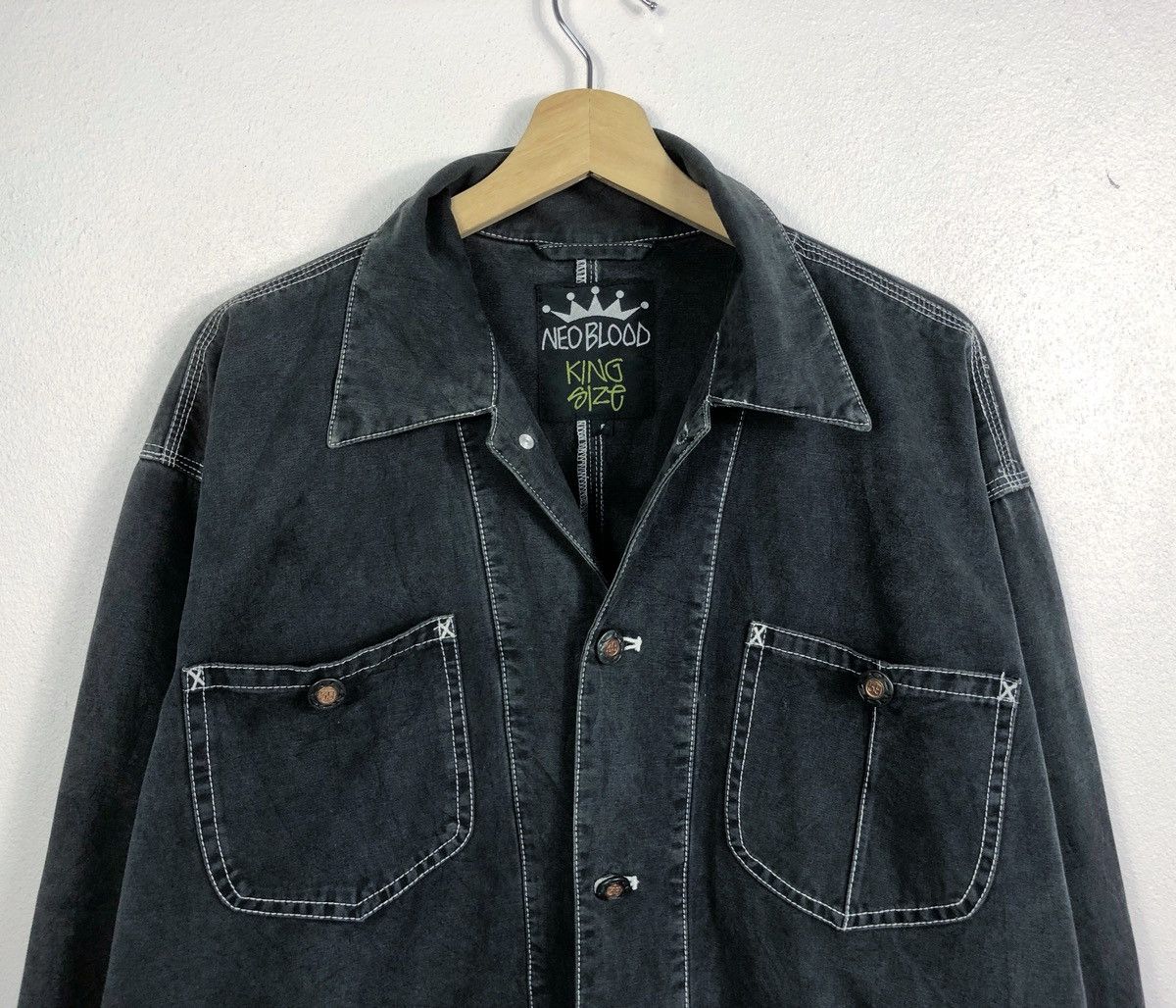 Japanese Brand Rare Neo Blood Japan Button Jacket Size US XL / EU 56 / 4 - 2 Thumbnail