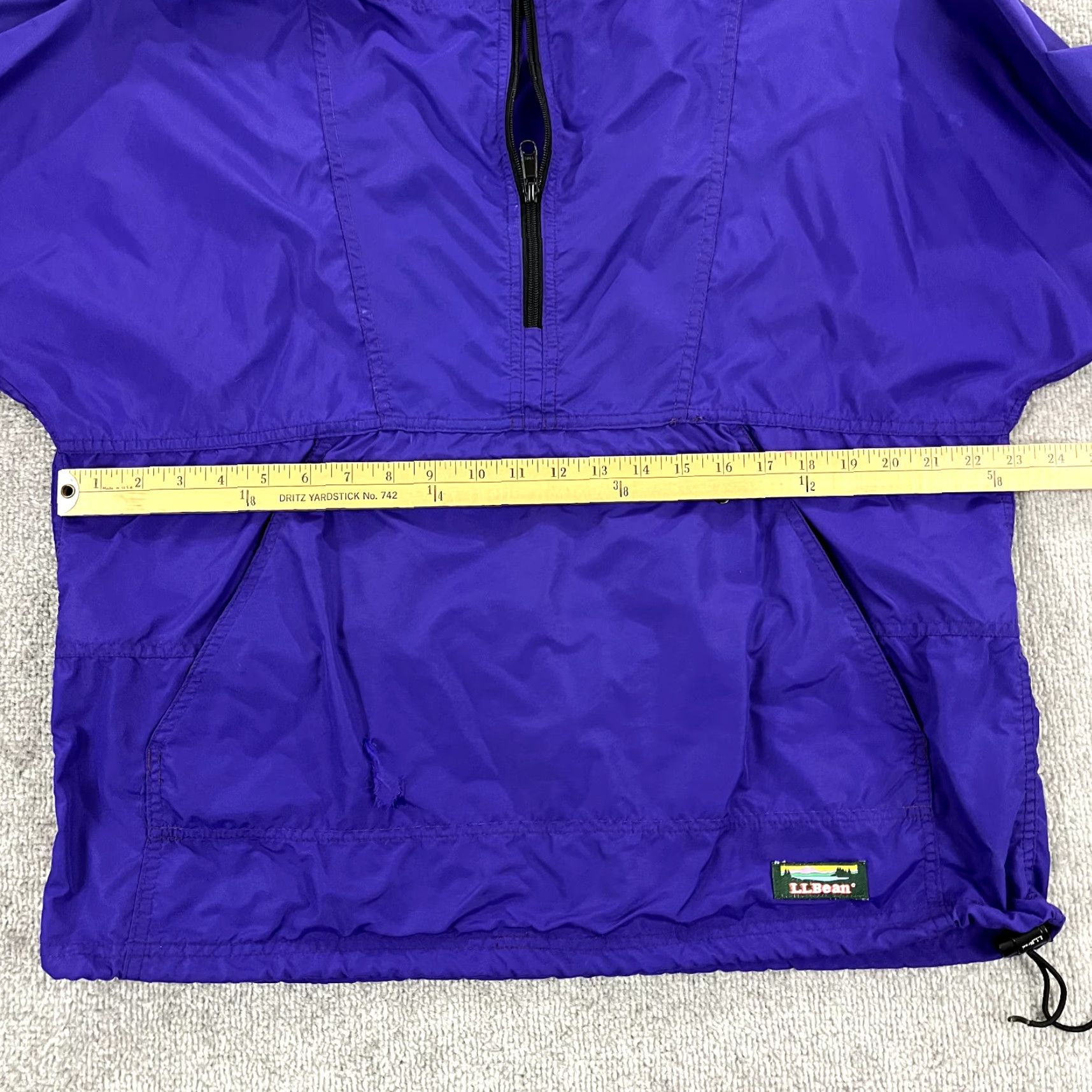 Vintage VINTAGE LL BEAN Jacket Women L Purple Windbreaker 1/2 Zip Hooded Anorak USA Size L / US 10 / IT 46 - 5 Thumbnail
