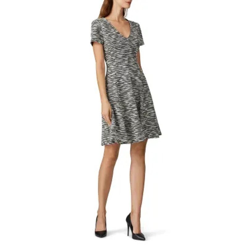 Other Slate & Willow Grey Knit Short Sleeve A-Line Dress Medium Size M / US 6-8 / IT 42-44 - 1 Thumbnail