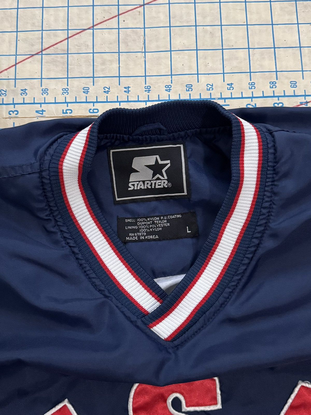 Starter Vintage Starter USA Basketball Pull Over Jacket Size Large Size US L / EU 52-54 / 3 - 9 Thumbnail