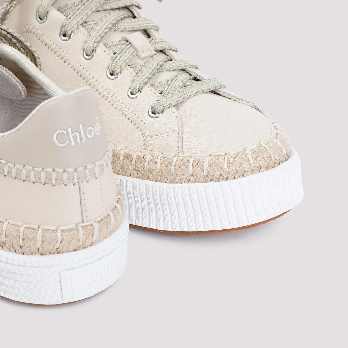 Chloe o1loc1c1024 Lauren Sneakers in Delicate Nude Size US 10 / IT 40 - 4 Thumbnail