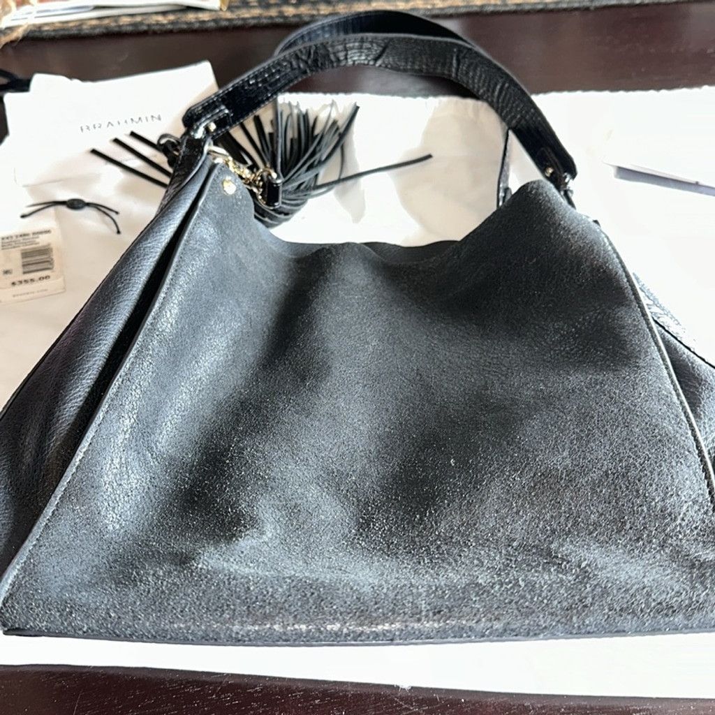BRAHMIN Brahmin Duxbury Black Satchel Bag Size ONE SIZE - 3 Thumbnail