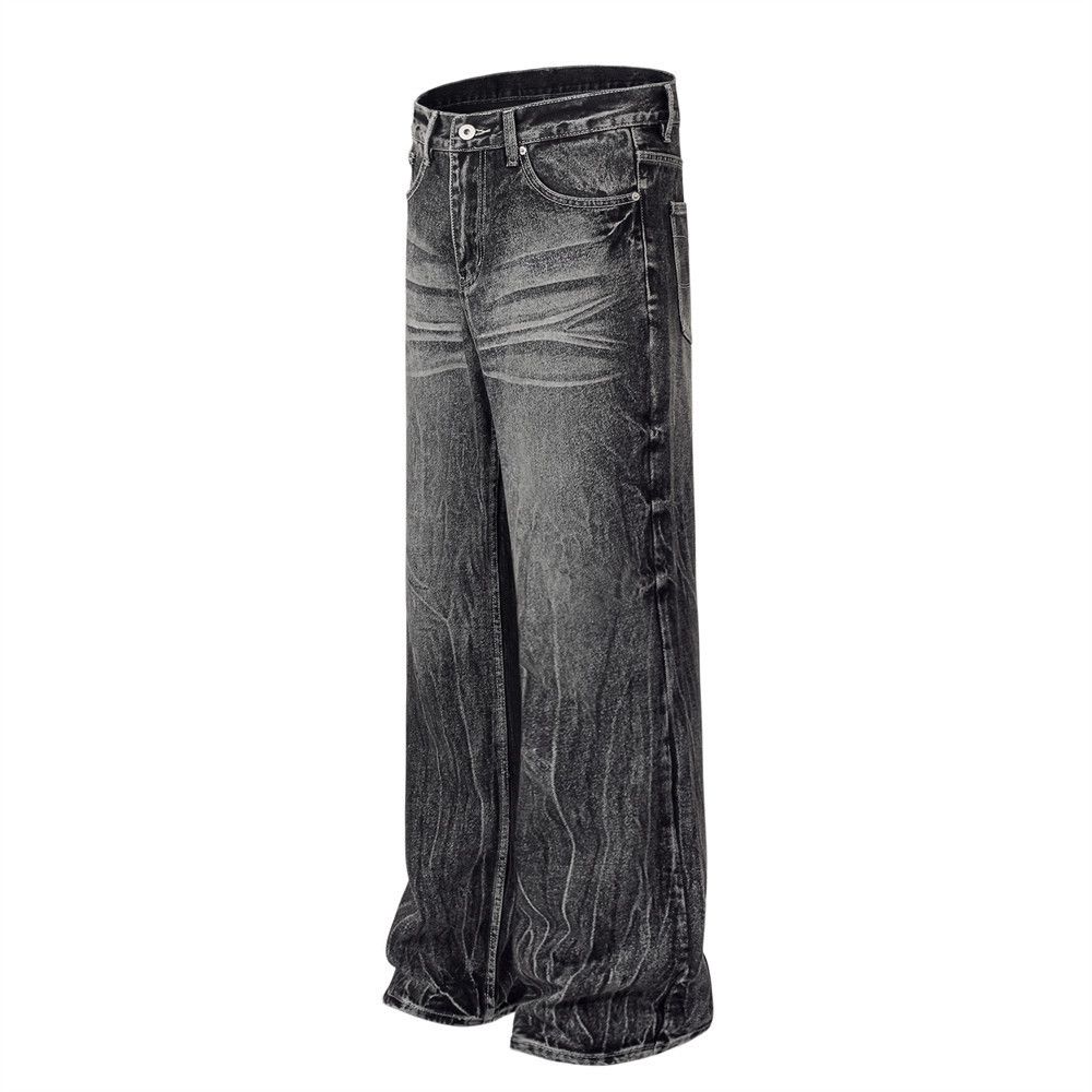 Japanese Brand American high street trend washed distressed straight jeans Size US 32 / EU 48 - 2 Thumbnail