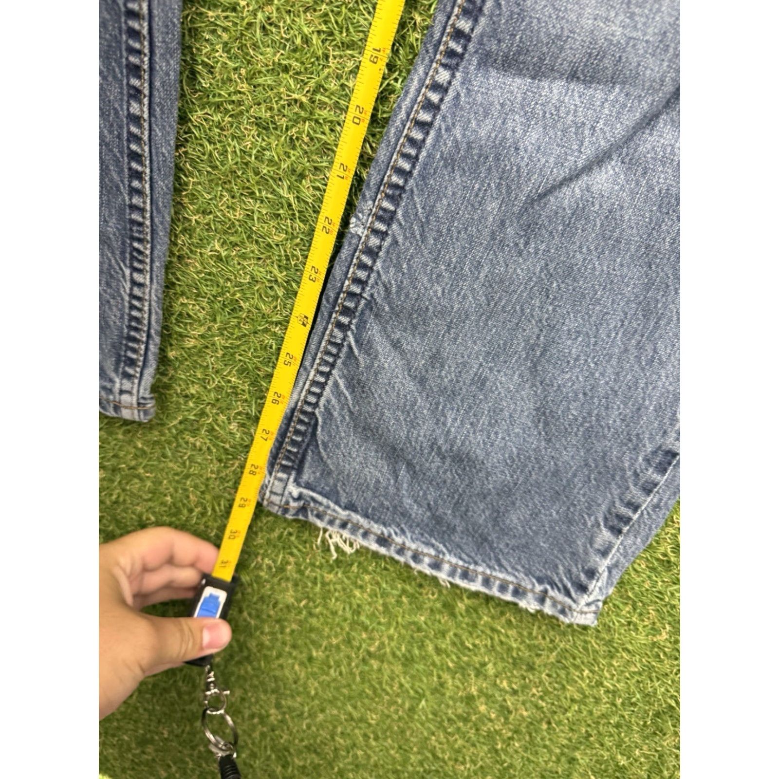 Vintage VINTAGE Bullhead Jeans Mens Slim Boot Cut Casual Distressed Cotton 29x29 90s Grunge Logo Size US 29 - 6 Thumbnail