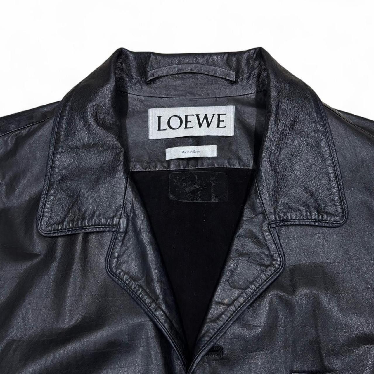 Loewe Loewe Vintage Black Leather Jacket Size L / US 10 / IT 46 - 4 Thumbnail