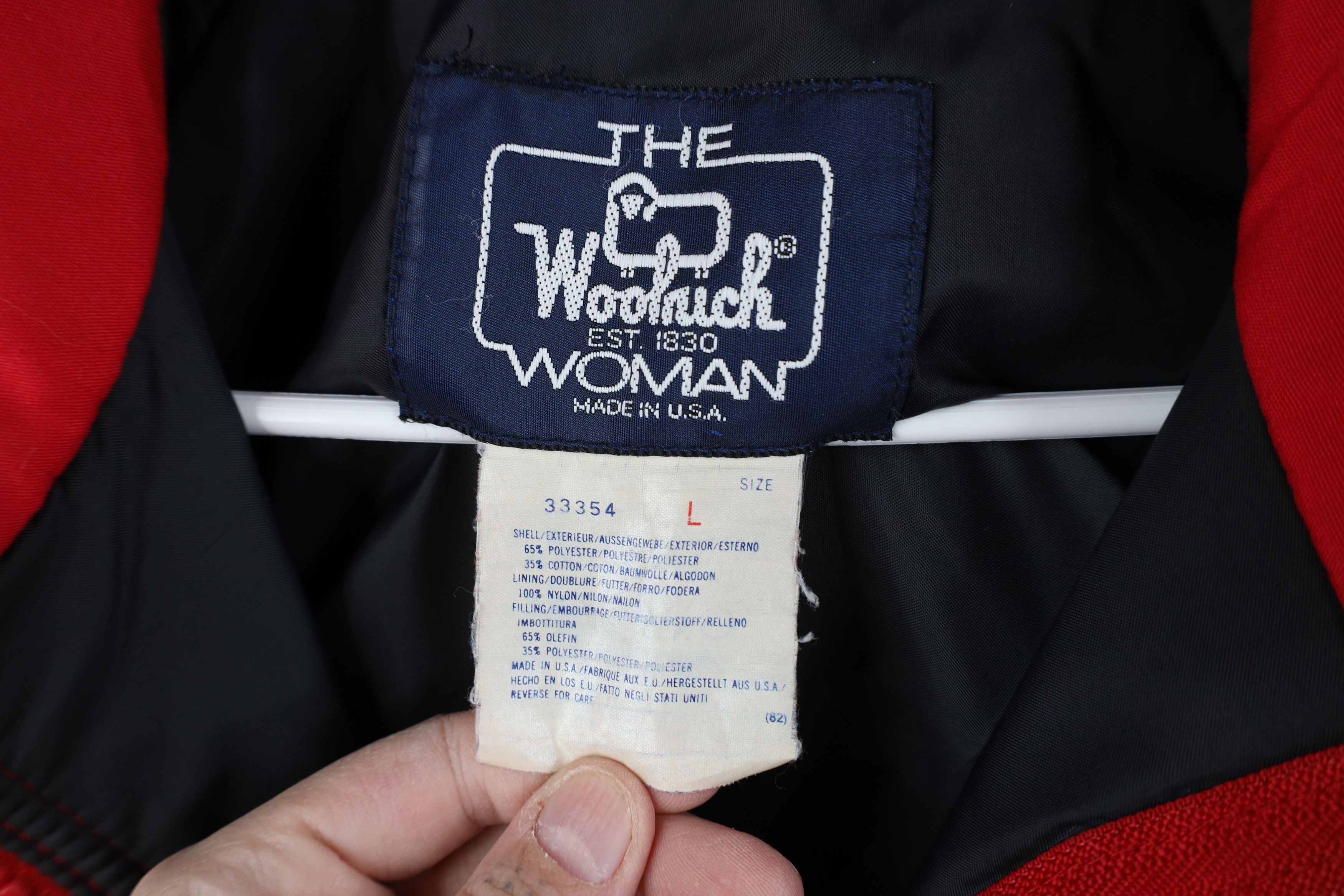 Woolrich Woolen Mills Vintage 90s Woolrich Distressed Quilted Parka Jacket Red USA Size L / US 10 / IT 46 - 10 Thumbnail