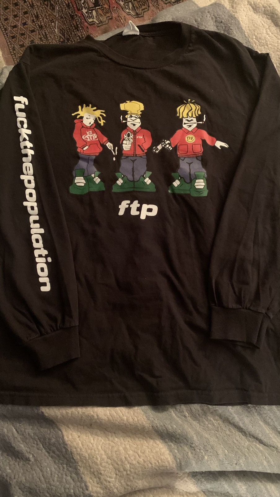 Fuck The Population FTP FuckThePopulation LS Tee (Black) (L) Size US L / EU 52-54 / 3 - 2 Thumbnail