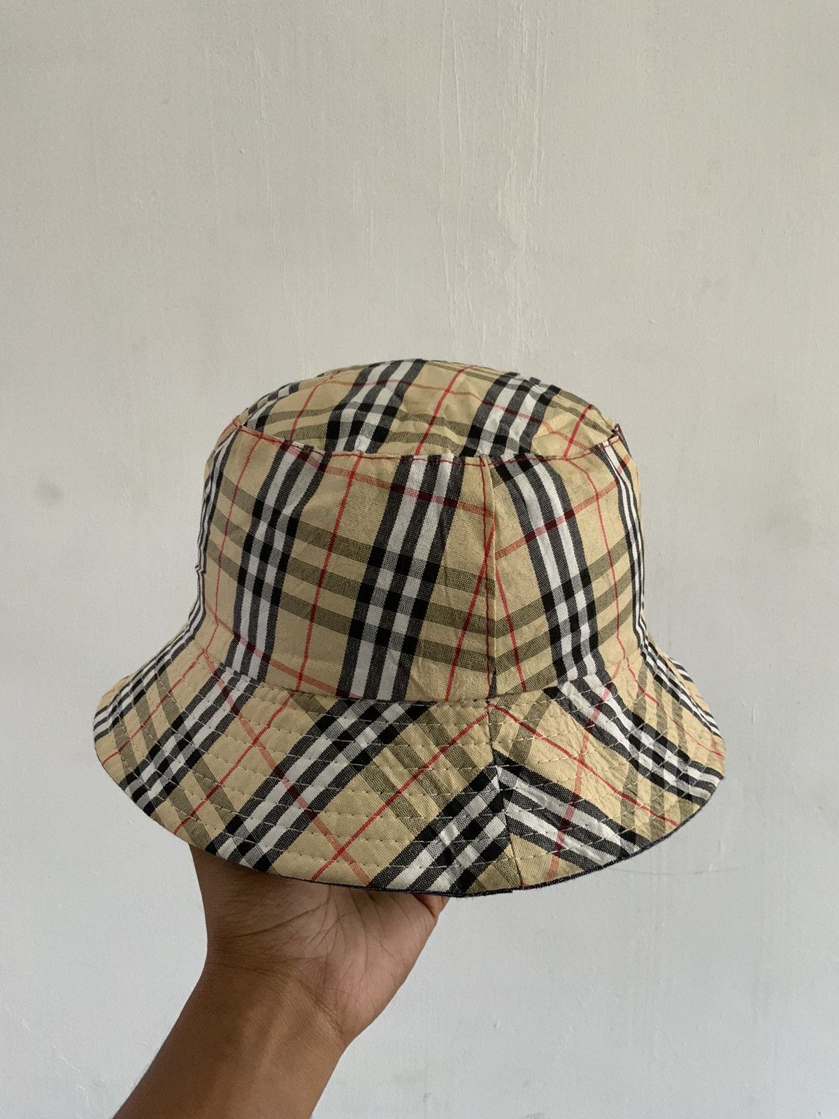Japanese Brand Reversible Denim Designer inspired Burberry Hat Size ONE SIZE - 9 Thumbnail