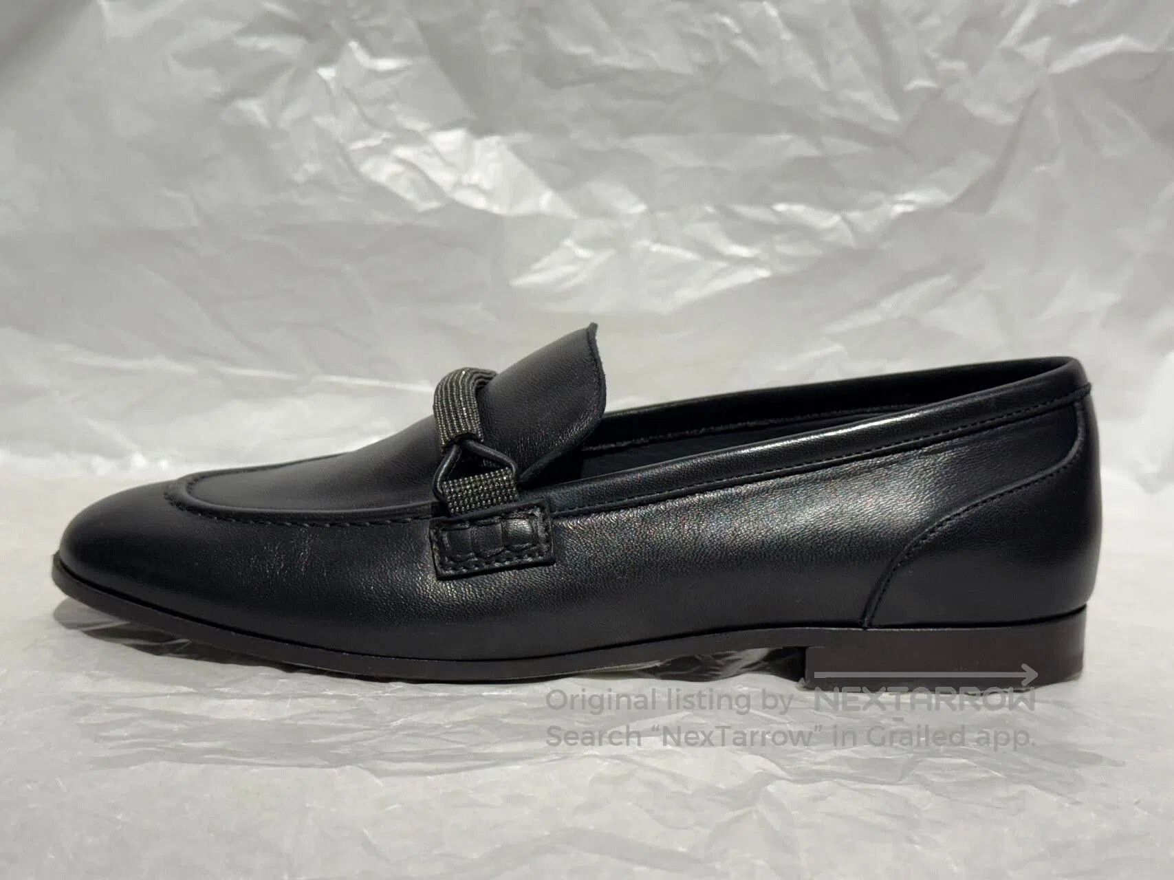 Brunello Cucinelli Brunello Cucinelli Black Loafers for Women. Size US 4 / IT 34 - 7 Thumbnail