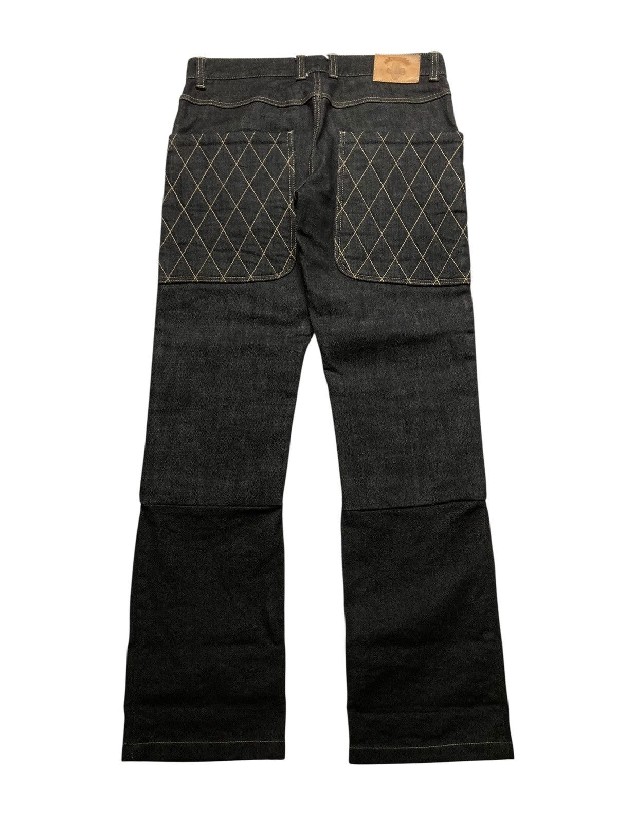 Momotaro Jeans OLD VIRUS - Japanese Double Knee Denim Big Pocket Unique 🇯🇵 Size US 34 / EU 50 - 3 Thumbnail