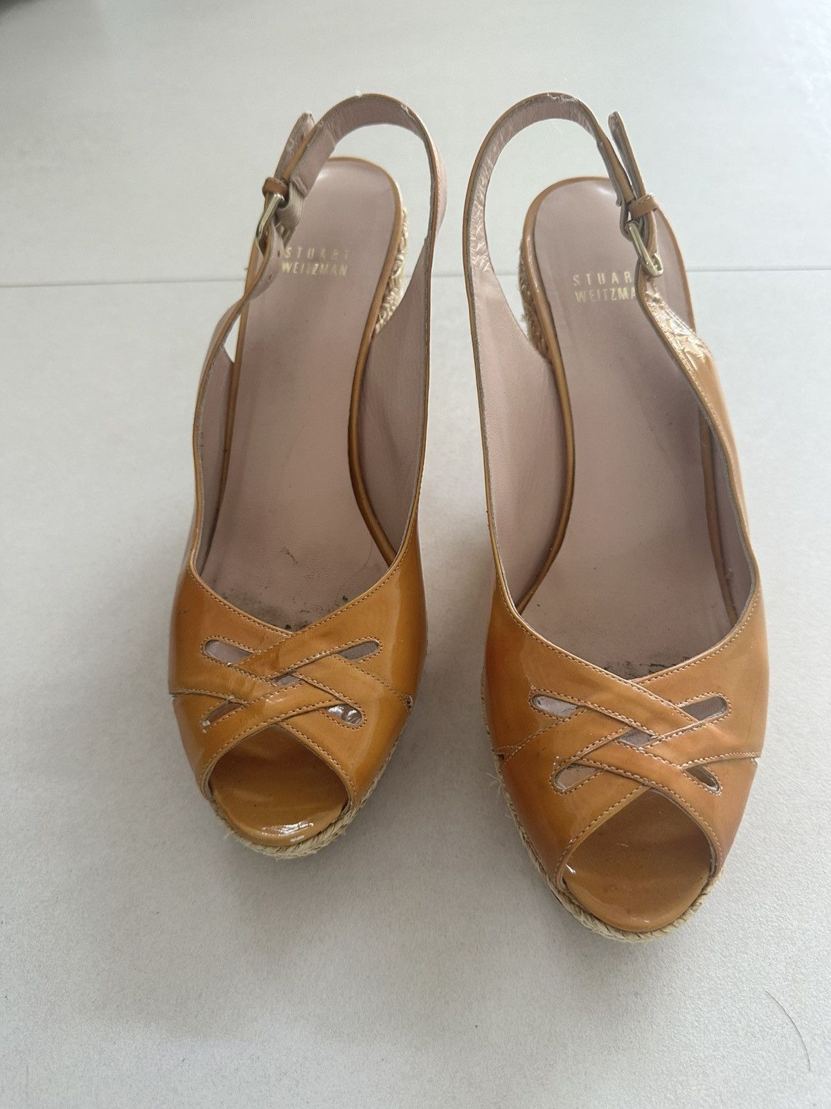 Stuart Weitzman Stuart Weitzman Patent Leather espadrille Sandals sz 9.5 Size US 9.5 / IT 39.5 - 2 Thumbnail