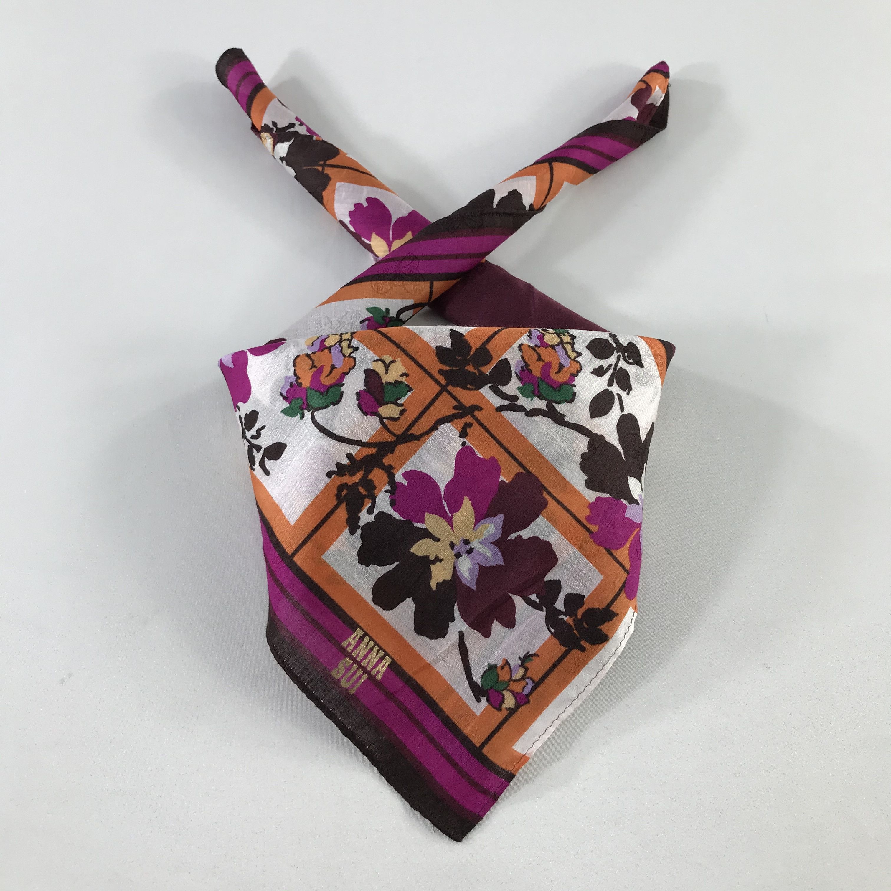 Anna Sui × Vintage Anna Sui Handkerchief / Neckerchief / Bandana Size ONE SIZE - 1 Thumbnail