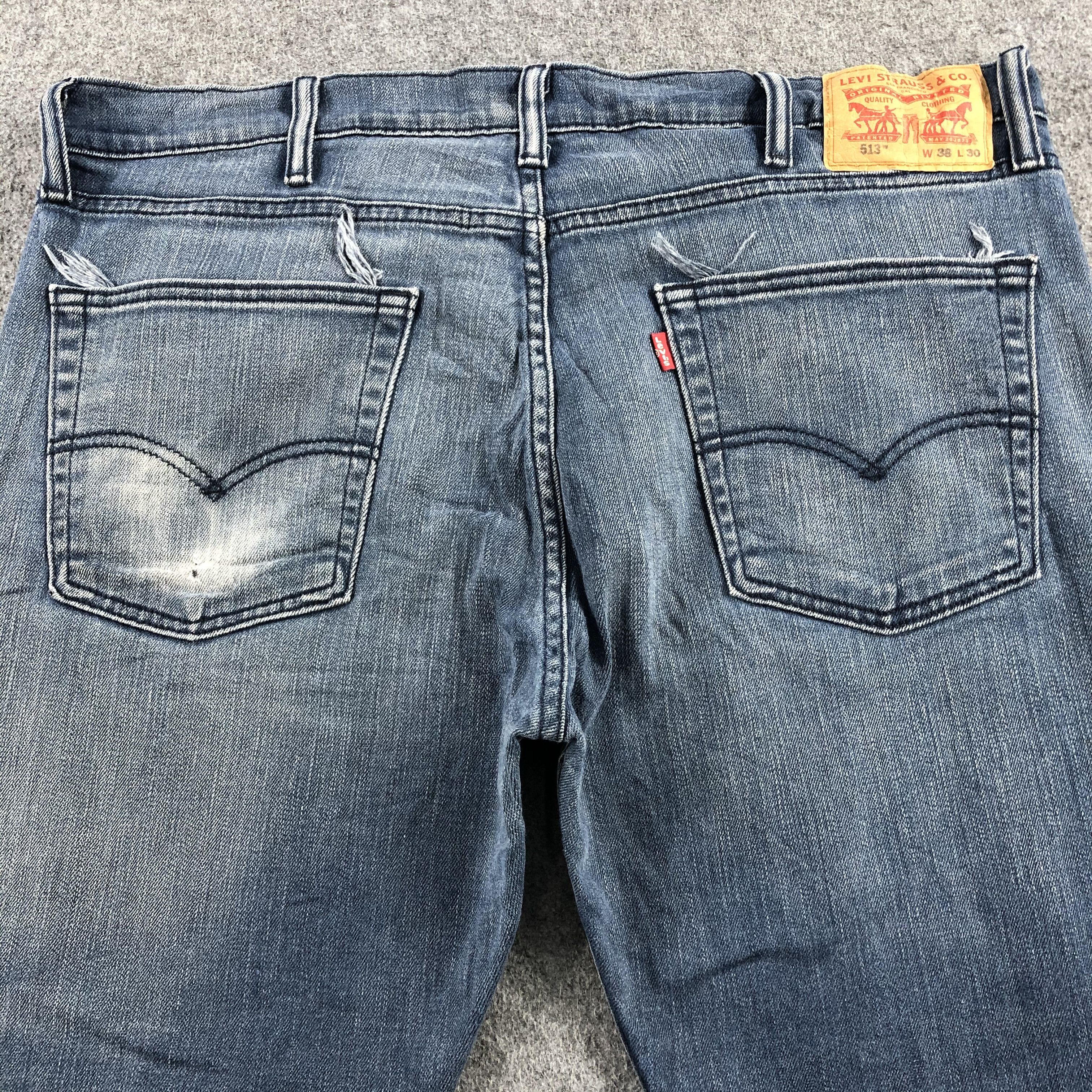 Levi's Vintage Blue Wash Levis 513 Jeans-J2081 Size US 38 / EU 54 - 4 Thumbnail