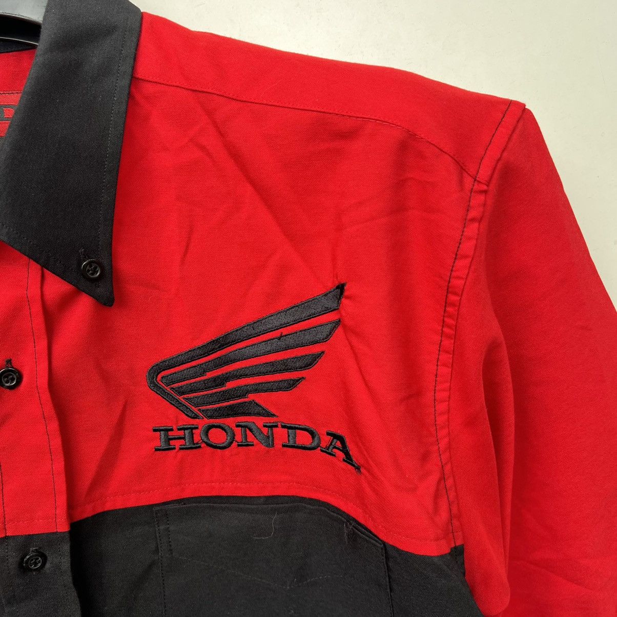 Honda Honda Racing pit Shirt Snap Up short sleeve vintage Size US XL / EU 56 / 4 - 4 Thumbnail