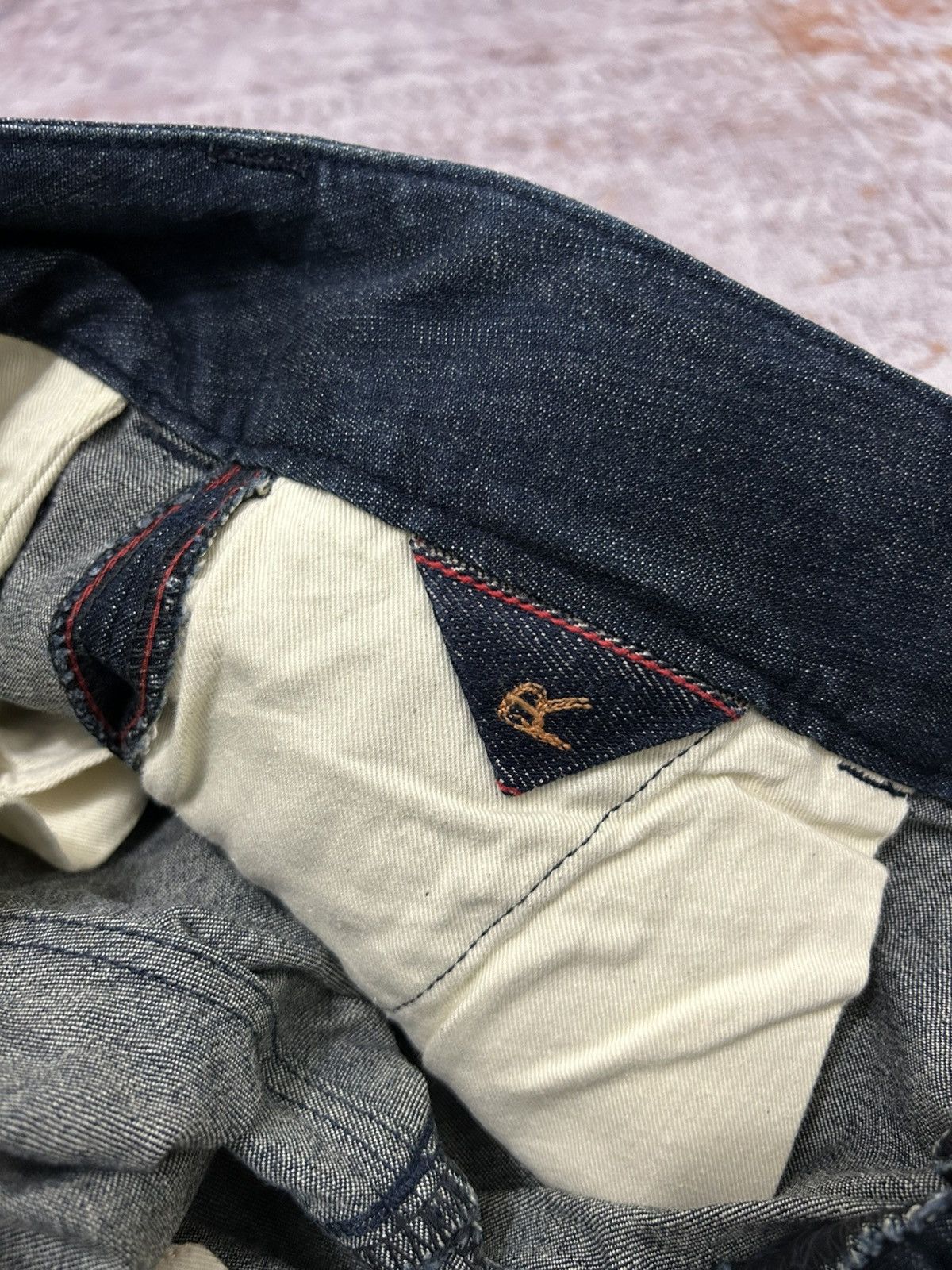 45rpm × Blue Blue Japan × Japanese Brand 45Rpm Japan Denim Crooped Pants Size US 31 - 8 Thumbnail