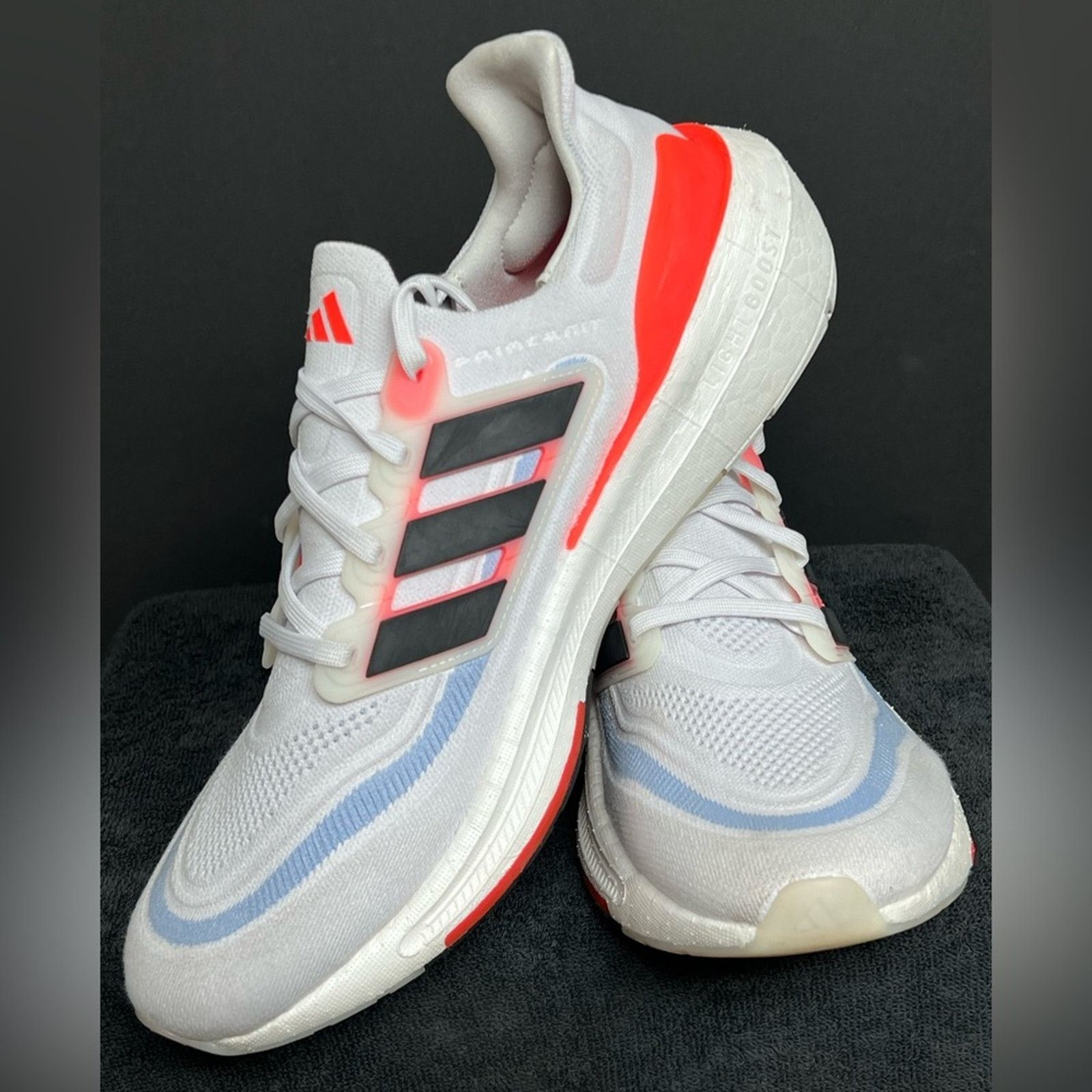 Adidas Adidas UltraBoost Men's White Black Solar Red Running Shoes Size US 13 / EU 46 - 2 Thumbnail