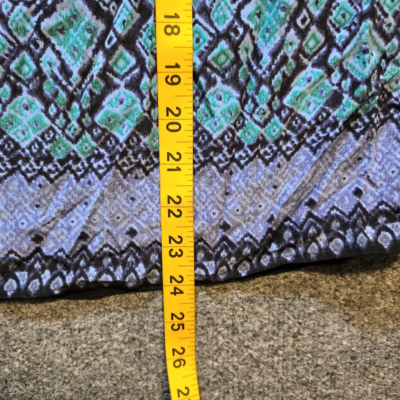 Joie Joie Top Women Size S Blue Purple Silk Geometric Classic Peasant Boho Casual Puff Sleeve Short Sleeve Pullover Blouse Womens Size S / US 4 / IT 40 - 6 Thumbnail