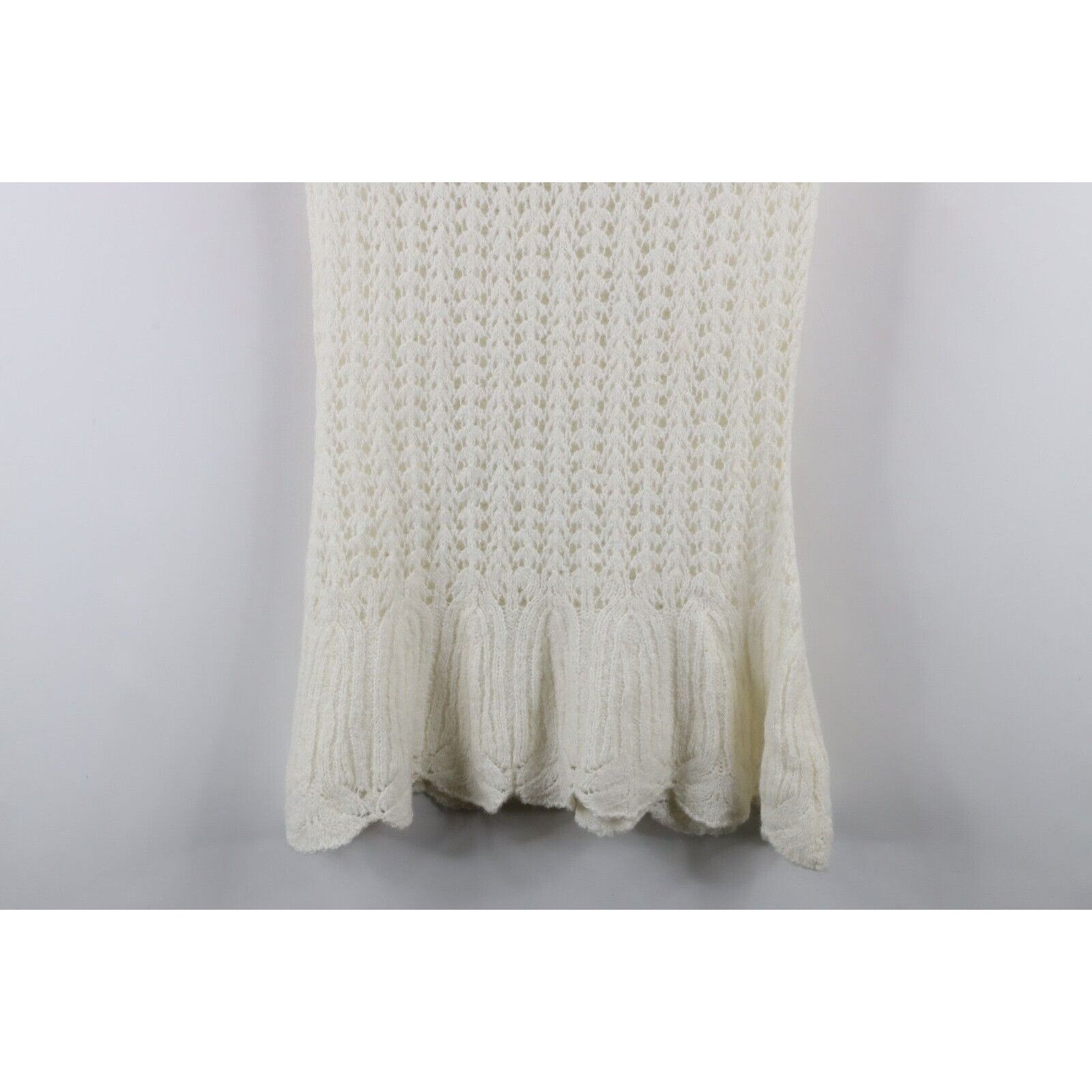 Free People Free People Snowbells Crochet Knit Tunic Cover Up Dress Size M / US 6-8 / IT 42-44 - 8 Thumbnail