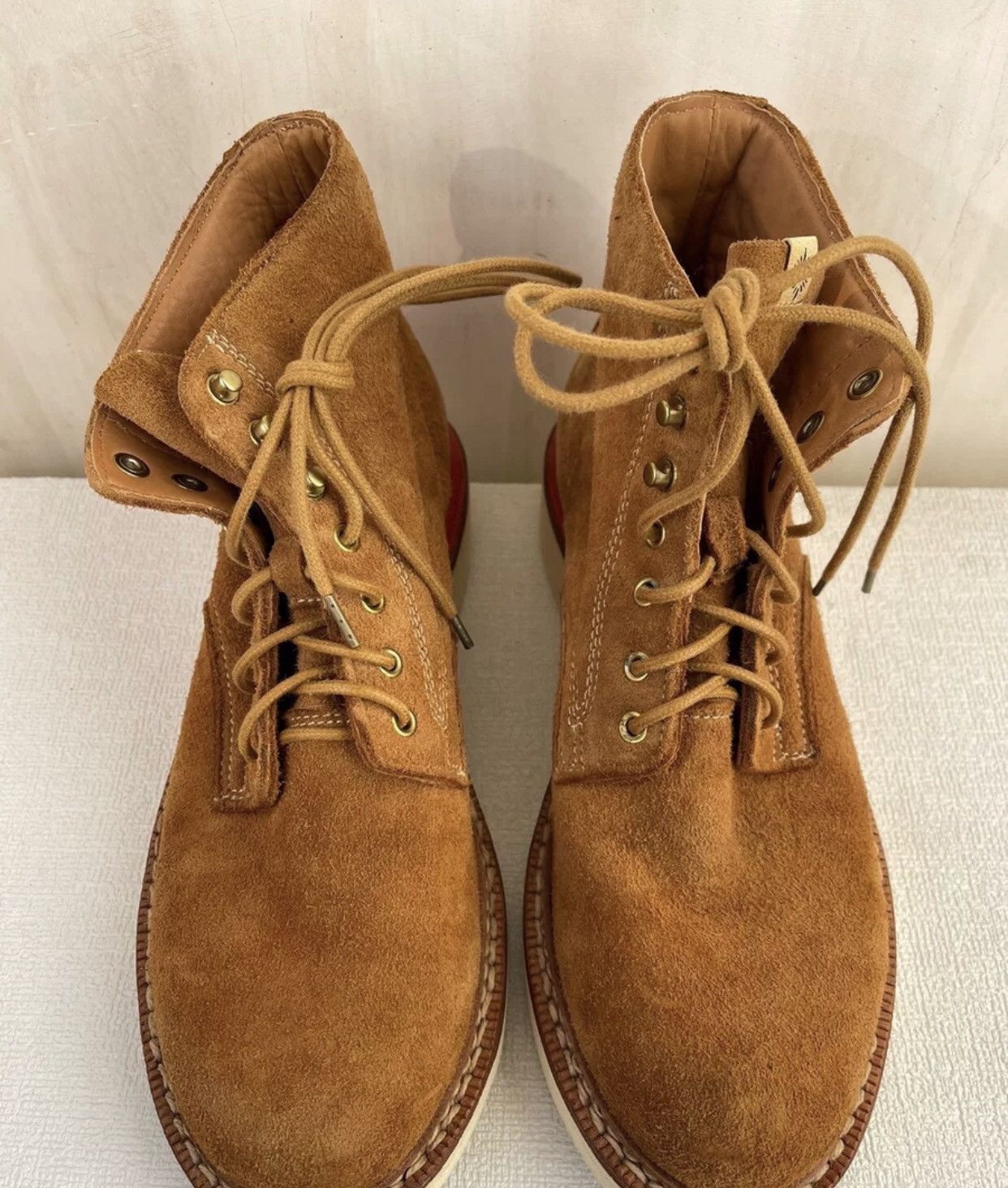 image of Visvim Virgil Boots Deerskin Limited Boots in Brown, Men's (Size 9)