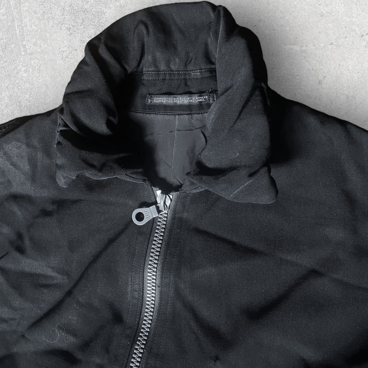 Yohji Yamamoto Vintage Fall95 Wool Gabardine Shrunken Collar Bomber Size US S / EU 44-46 / 1 - 11 Thumbnail
