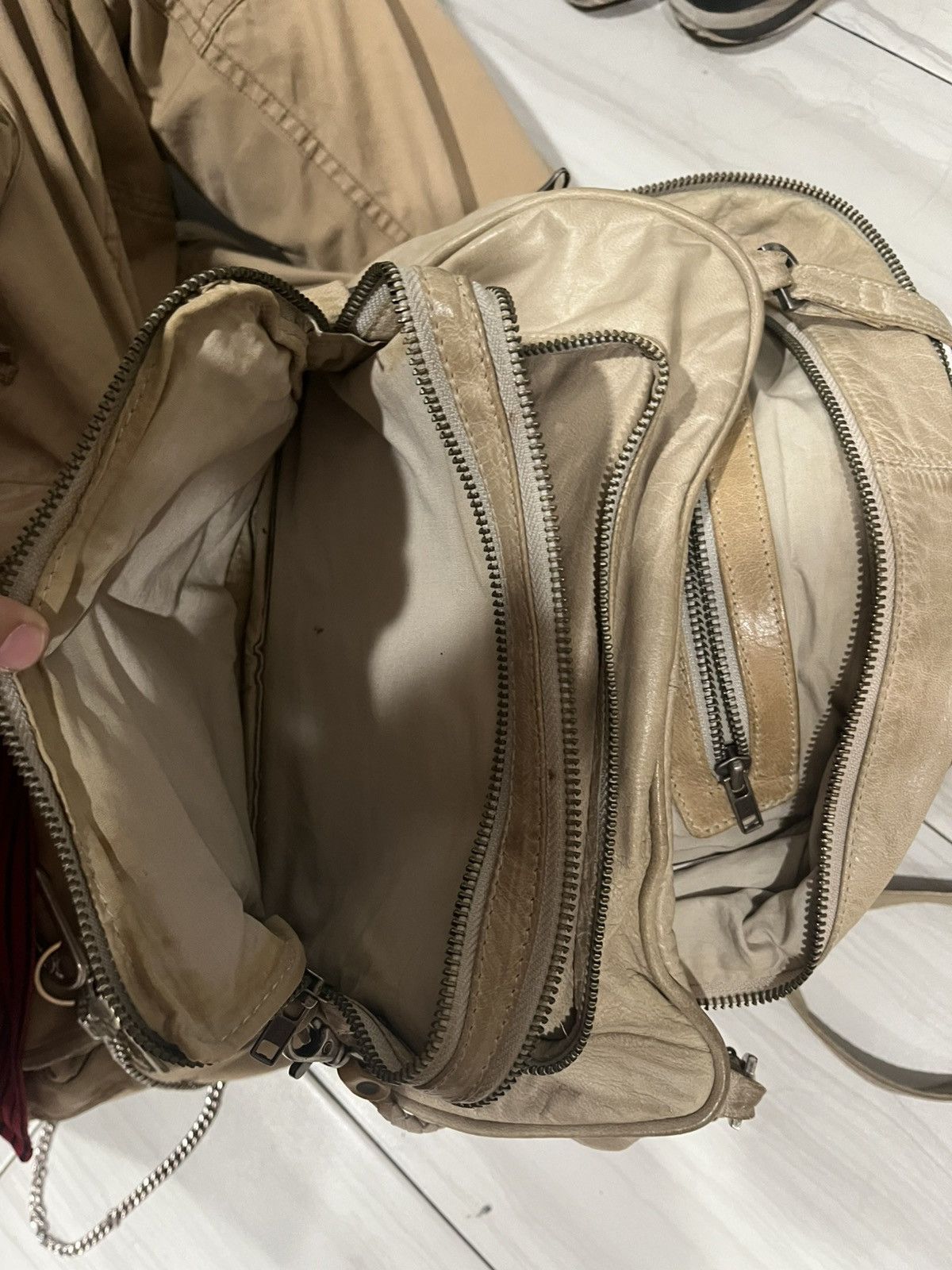 Allsaints AW 2007 Allsaints white leather bag Size ONE SIZE - 6 Thumbnail