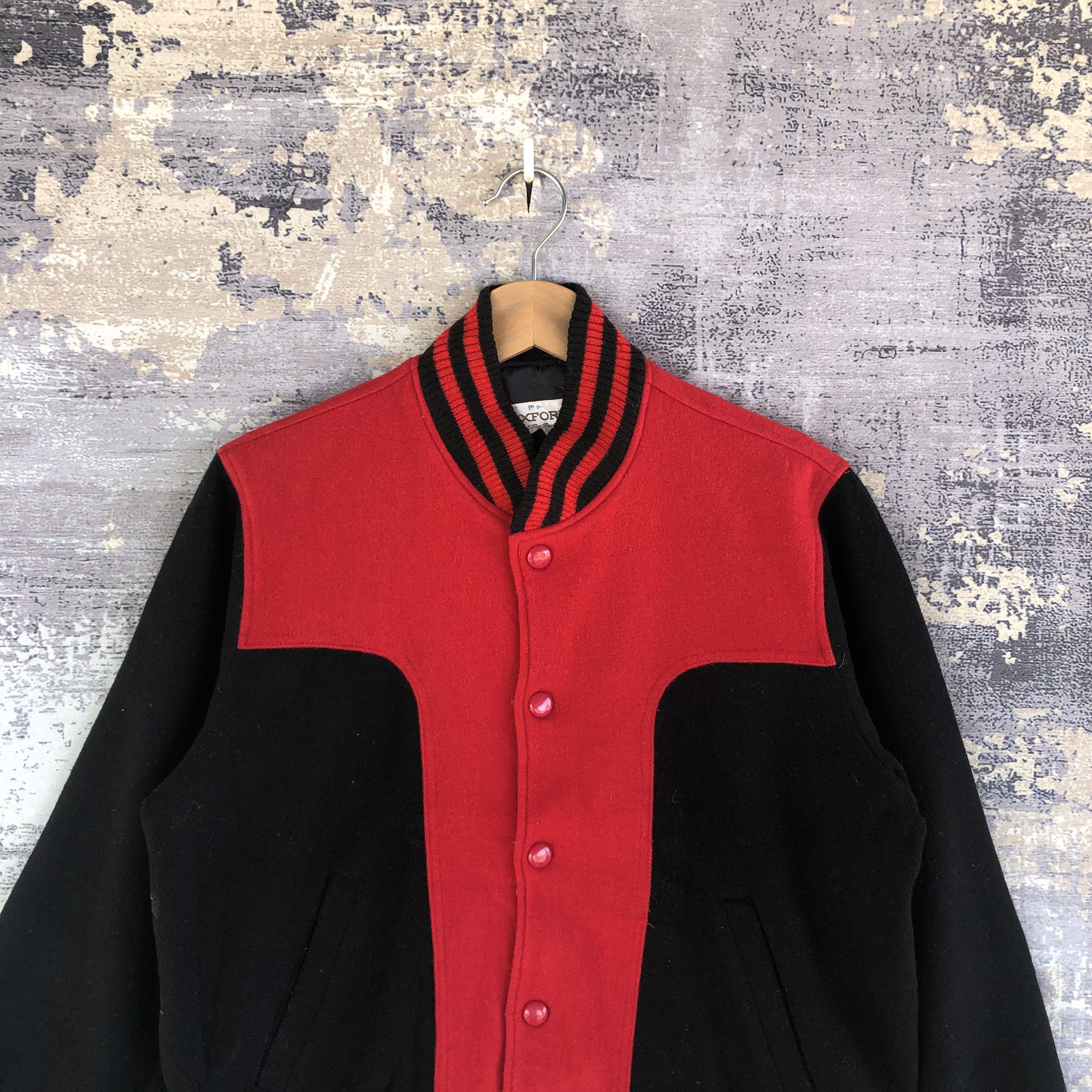 Japanese Brand × Vintage Vintage Oxford Japanese Varsity Jacket Japanese Wool Jacket Size US M / EU 48-50 / 2 - 3 Thumbnail
