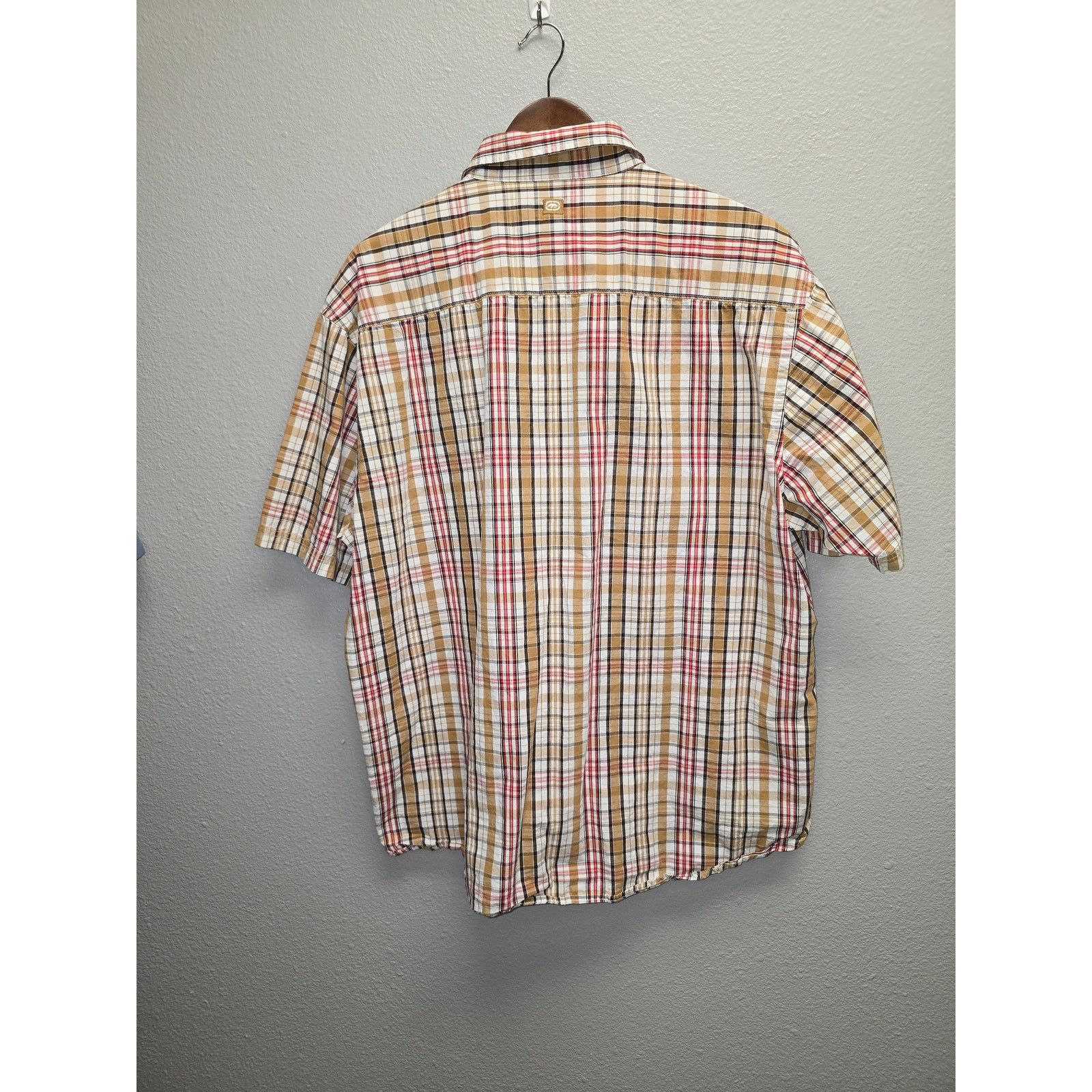Other Vintage Ecko Unltd Shirt Summer Plaid Button Up Brown 2XL Size US XXL / EU 58 / 5 - 7 Thumbnail