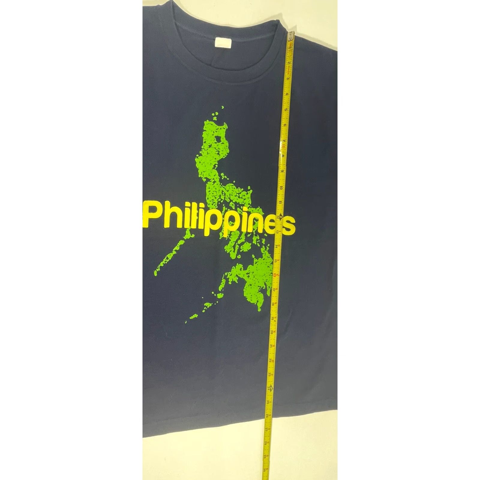 Whistles Whistler Philippines Shirt Men L Navy Crew Neck Short Sleeve Graphic Map of Philippines Blue Cotton T-Shirt Regular Fit Size US L / EU 52-54 / 3 - 7 Thumbnail