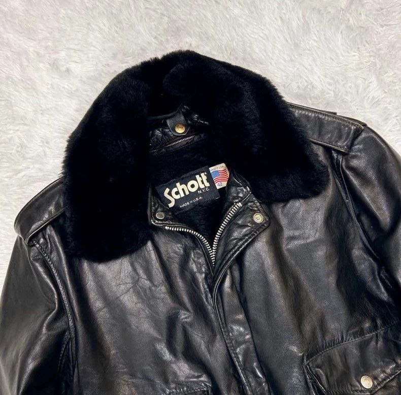 Schott Schott 184SM flight jacket Size US XL / EU 56 / 4 - 2 Thumbnail