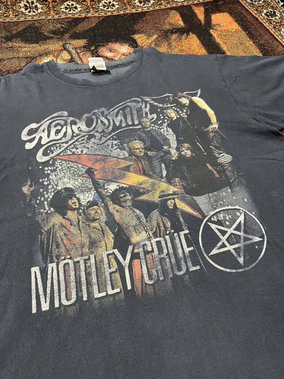 Band Tees Vintage '06 Aerosmith x Motley Crue Tour Tee Size US XL / EU 56 / 4 - 1 Thumbnail