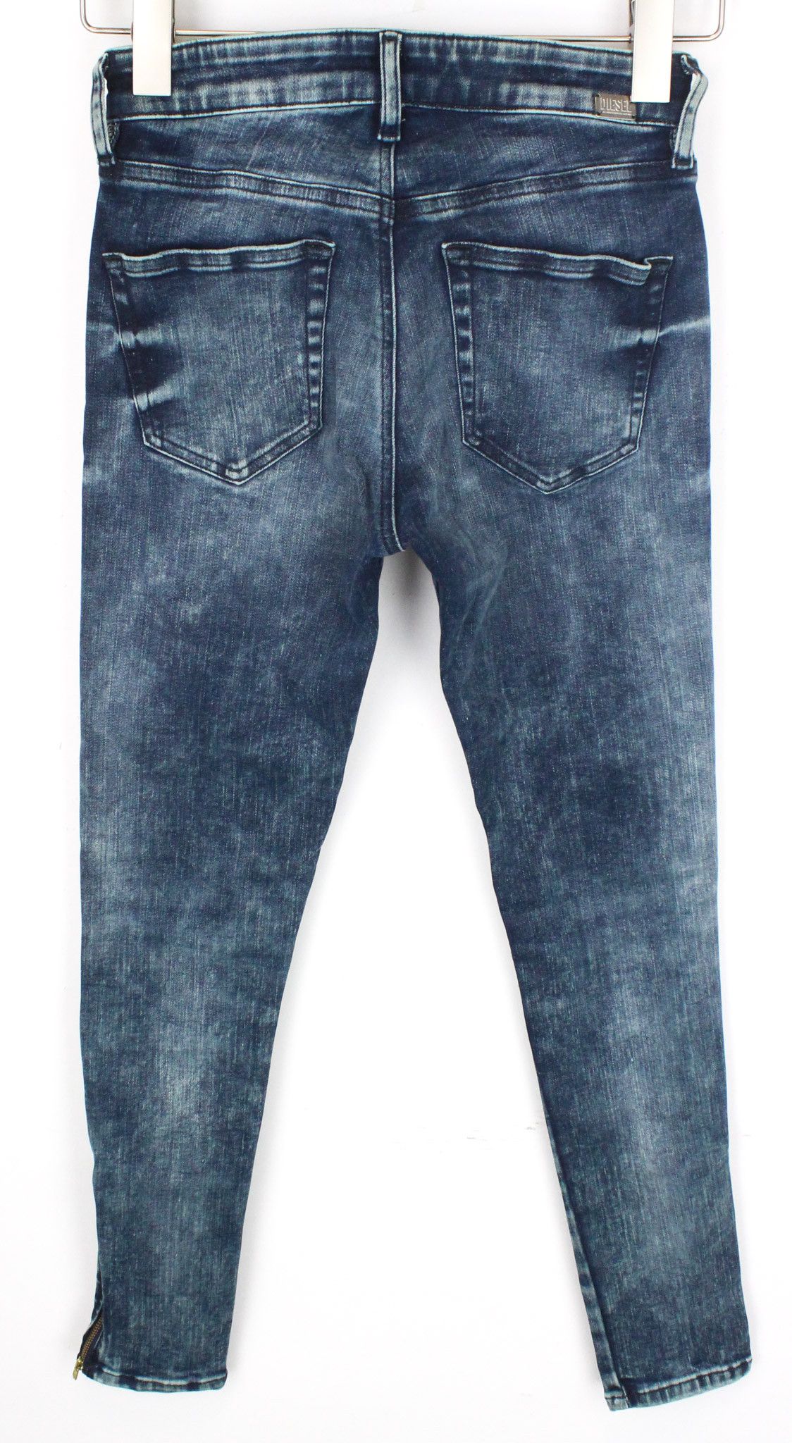 Diesel SLANDY-ZIP 069GW W25/L32 Mid Blue Jeans 71078 Size 25" / US 0 / IT 36 - 2 Thumbnail