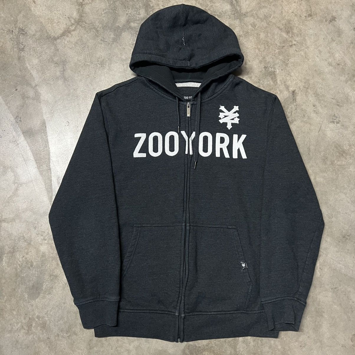 Vintage × Zoo York Vintage 2000’s Y2K Zoo York Full-Zip Hoodie Sweater Size US XL / EU 56 / 4 - 3 Thumbnail