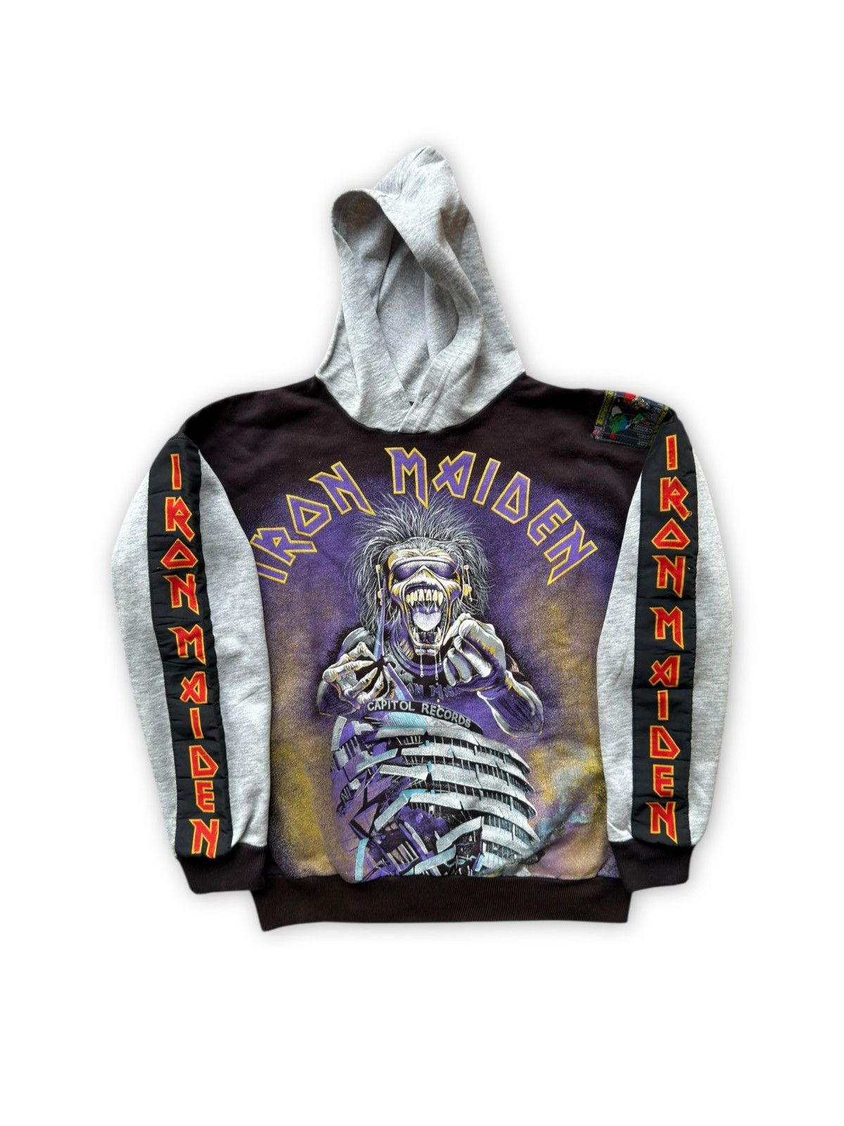 Band Tees *RARE* TURBOGADGET VINTAGE 1990s IRON MAIDEN METAL HOODIE Size US M / EU 48-50 / 2 - 1 Thumbnail