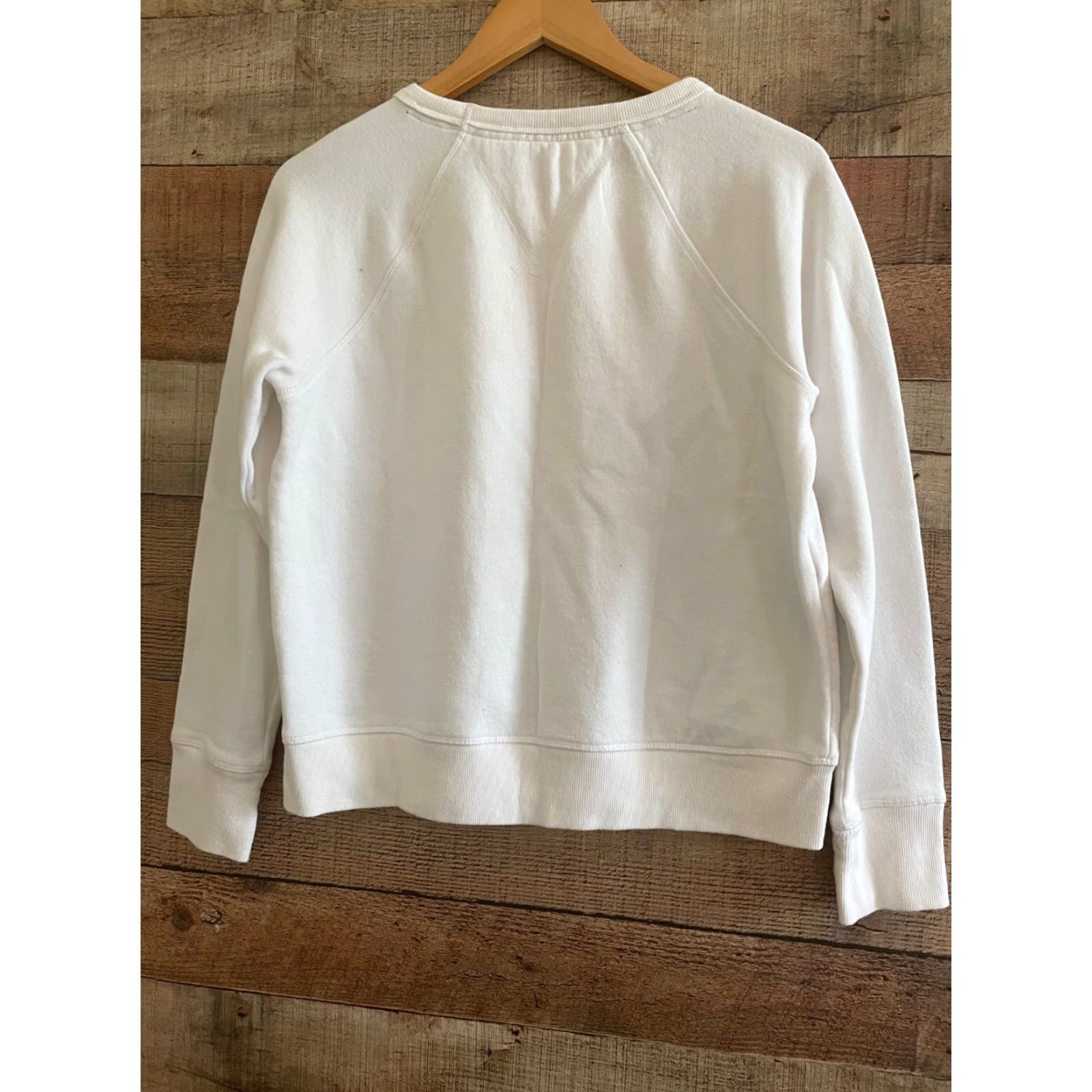 Tommy Hilfiger Tommy Hilfiger Sport Sweatshirt Color Block White Red Navy S/P Womens Regular Crew Neck Pullover Size S / US 4 / IT 40 - 2 Thumbnail