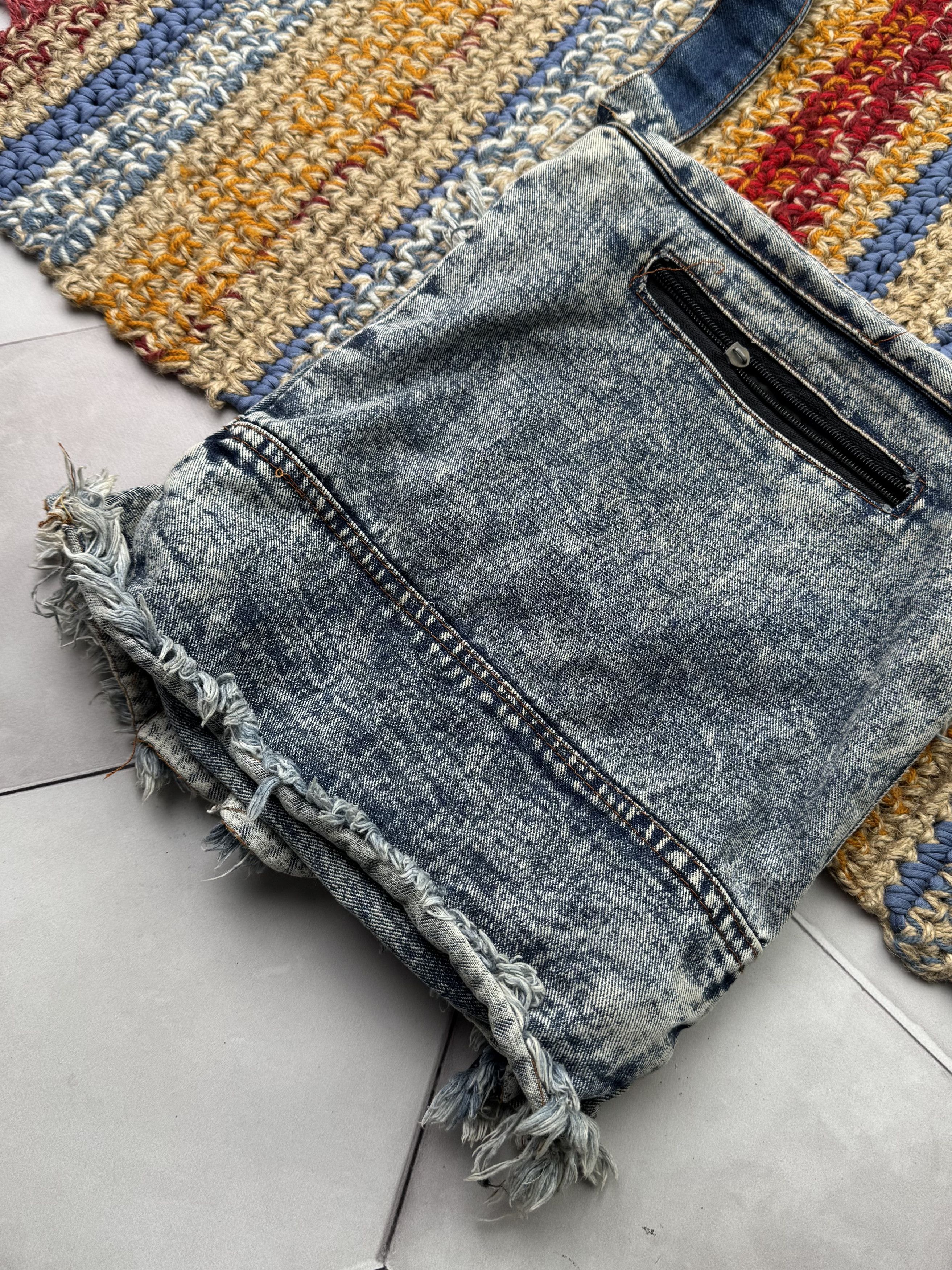 Vintage Vintage Distressed Denim Bag (E4) Size ONE SIZE - 7 Thumbnail