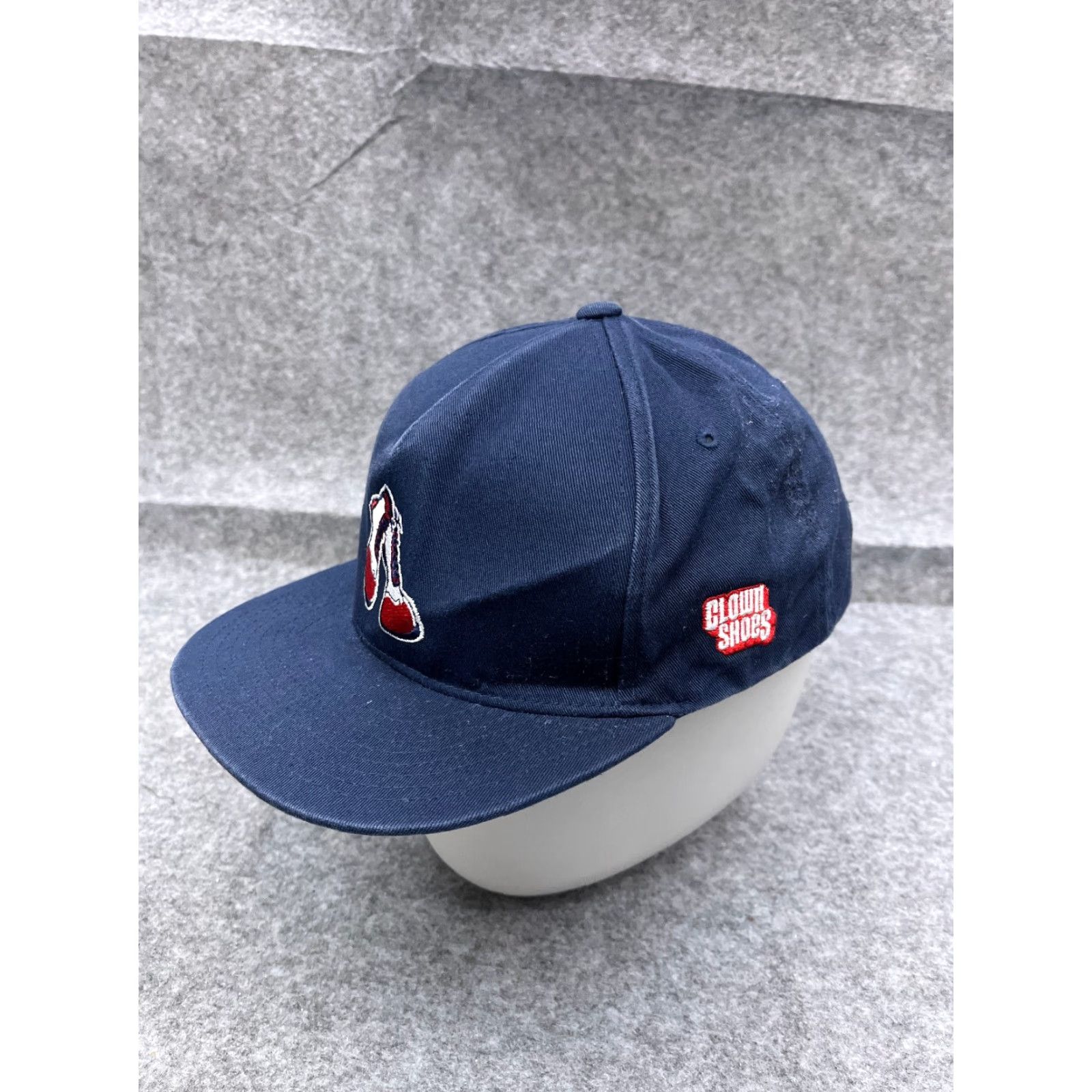 Vintage Yupoong Hat Cap Snap Back Adult One Size Blue 100% Cotton Skate Size ONE SIZE - 4 Thumbnail