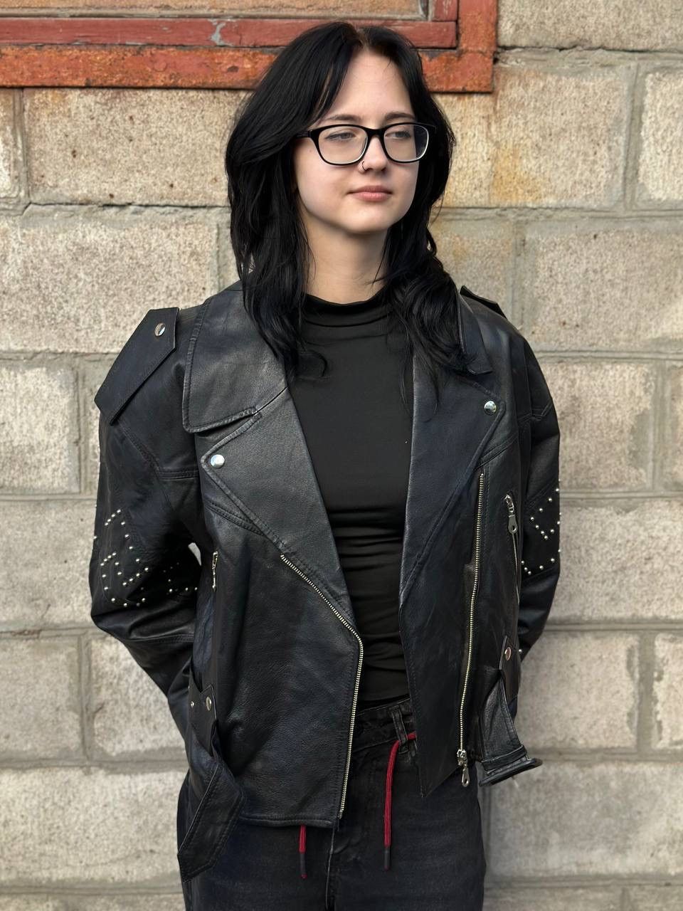 Genuine Leather VTG Women’s Jacket Racing Leather Size 40 L Y2K 00s UsA Hype Size L / US 10 / IT 46 - 3 Thumbnail