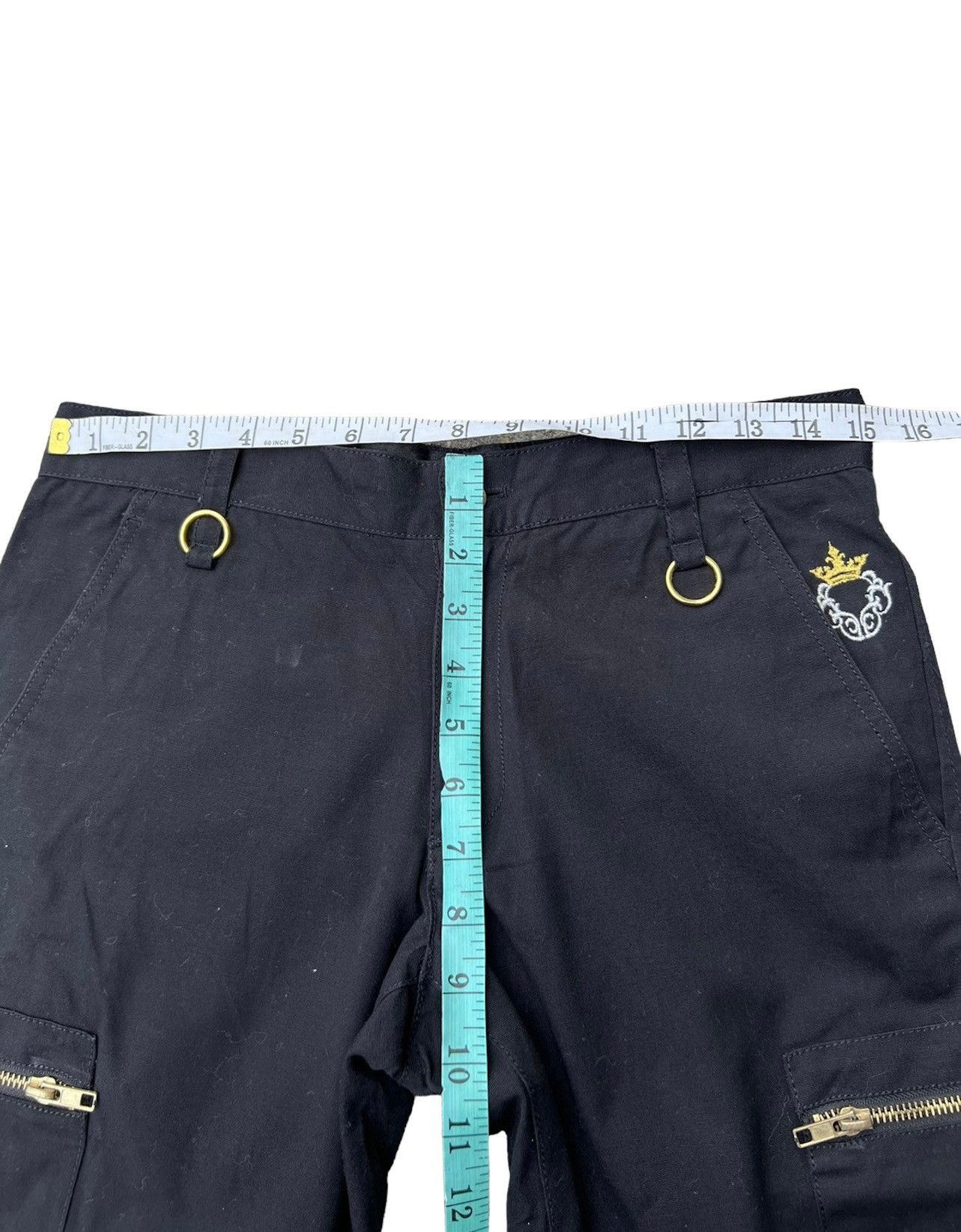Vanquish Varosh Japan Black Bondage Punk Parachute Cargo Trouser Pant Size US 29 - 3 Thumbnail