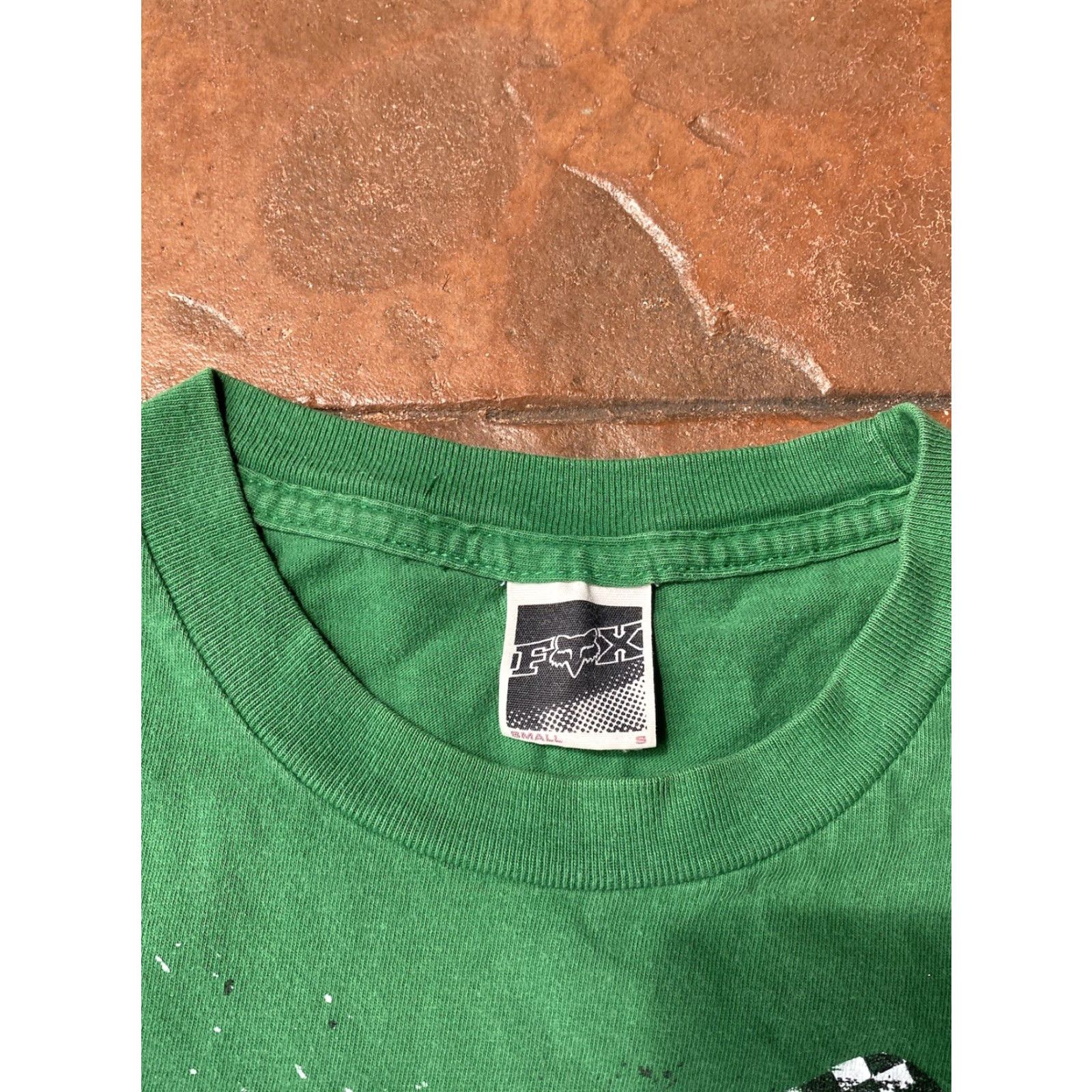 Fox Racing VINTAGE Fox Racing Graphic T-Shirt Short Sleeve Crew Neck Small Men Green 90s Grunge Motorcycle Logo Fox Brand Mens Size US S / EU 44-46 / 1 - 2 Thumbnail
