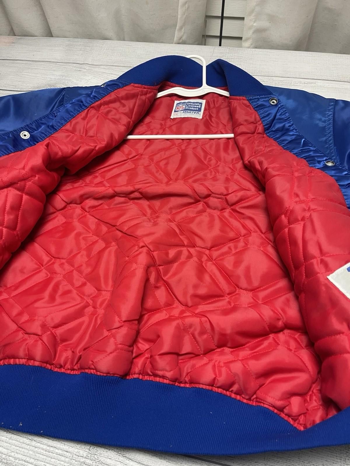 Starter Vintage NY Giants NFL Starter/Bomber Jacket L Size ONE SIZE - 9 Thumbnail
