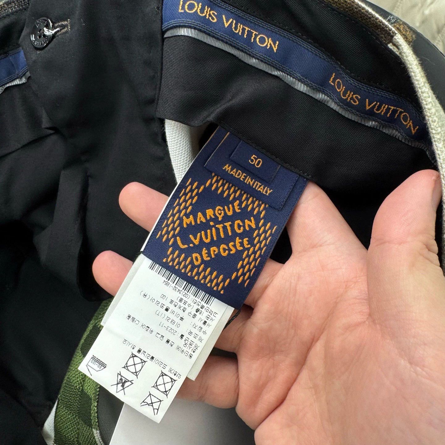 Louis Vuitton Louis Vuitton Collaboration Camouflage Checkered Trousers Size US 44 / EU 60 - 6 Thumbnail