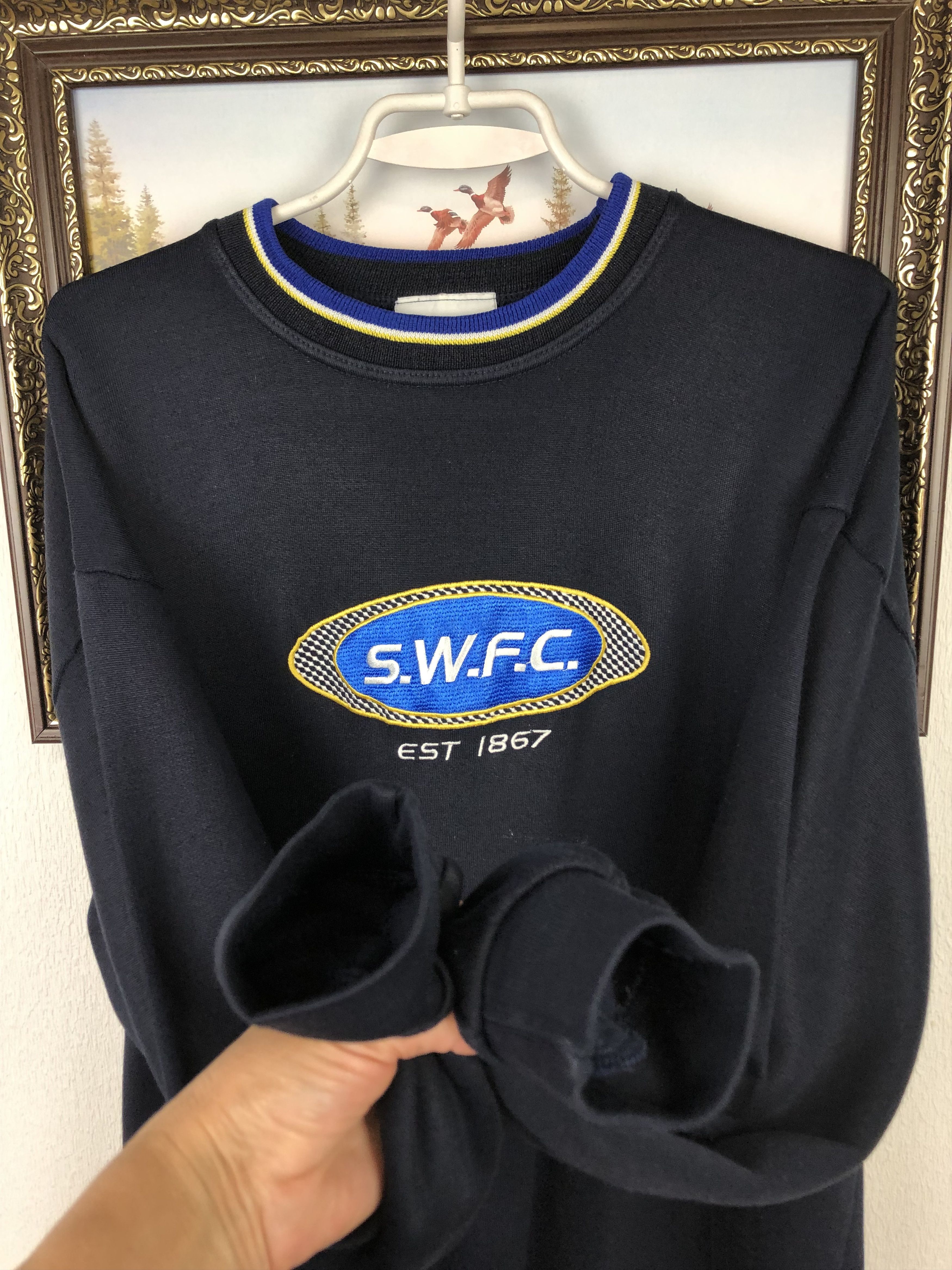 Vintage Vintage 90's Sheffield Wednesday Football Sweatshirt Soccer Size US XL / EU 56 / 4 - 5 Thumbnail