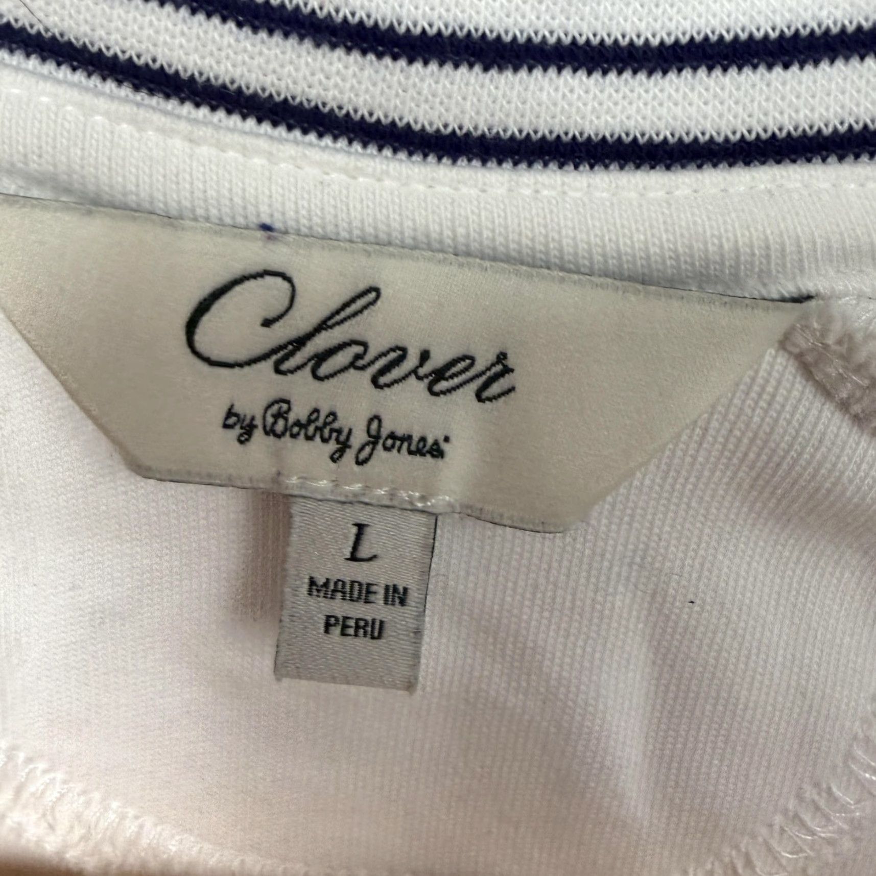 Vintage VINTAGE Clover by Bobby Jones Pullover L Women 1/2 Zip Raglan Long Sleeve Mock Neck White Sports Shirt Size L / US 10 / IT 46 - 7 Thumbnail