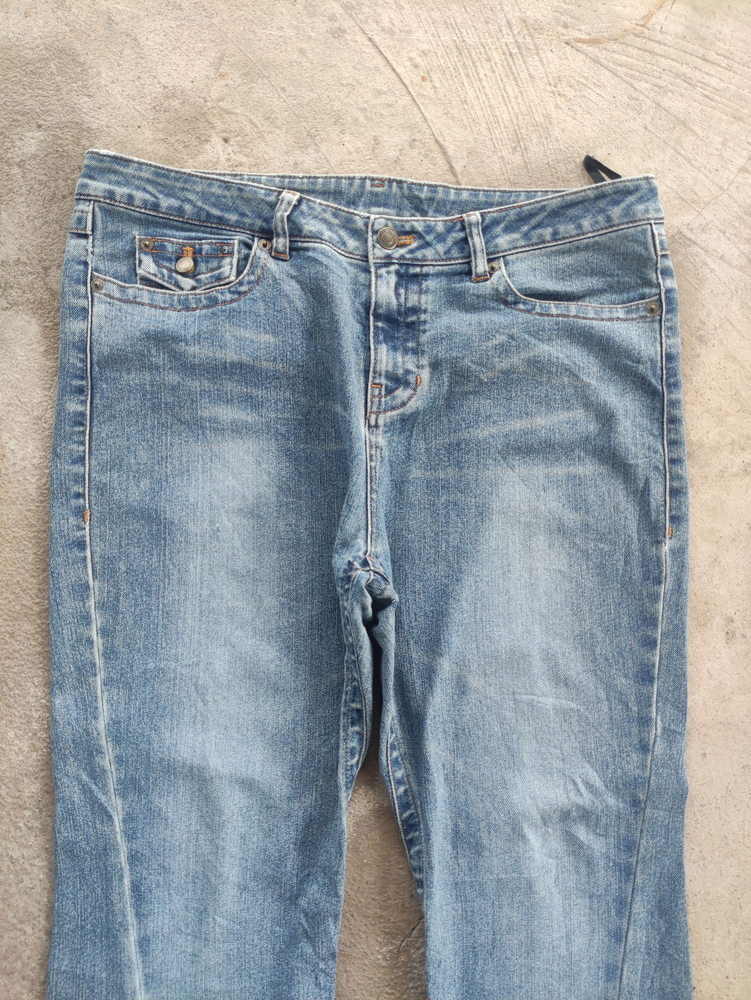 Japanese Brand Vintage Japanese Flare Jean Distressed Faded Denim Pants Size US 35 - 3 Thumbnail