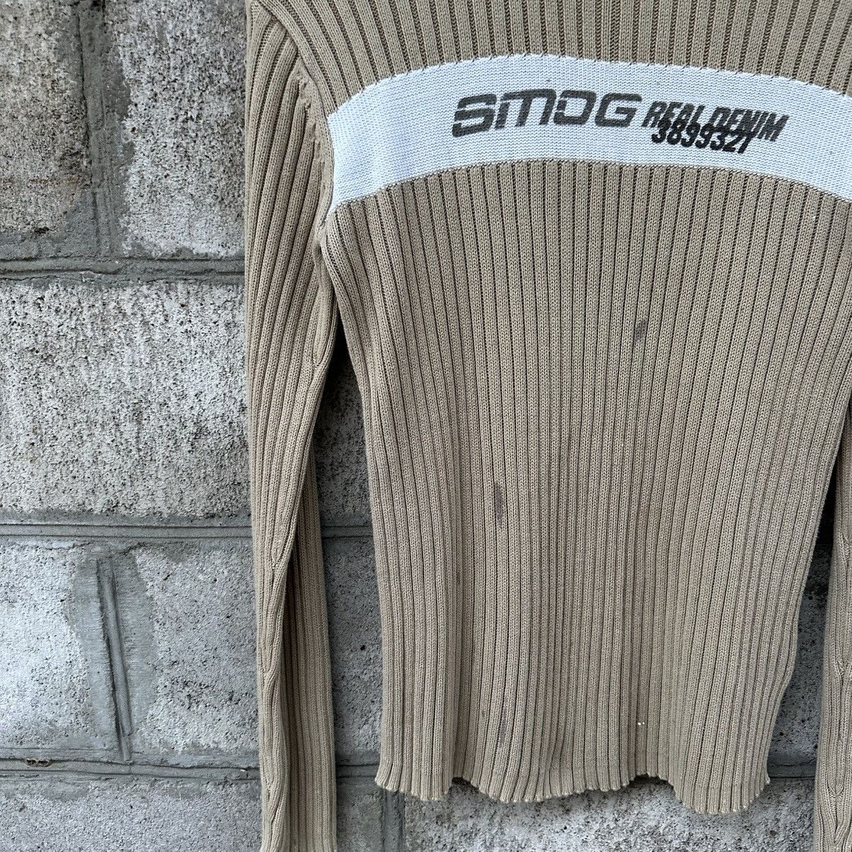 POST ARCHIVE FACTION (PAF) Vintage Knit Sweater Smog Real Denim Beige Size M Grunge Size US M / EU 48-50 / 2 - 3 Thumbnail