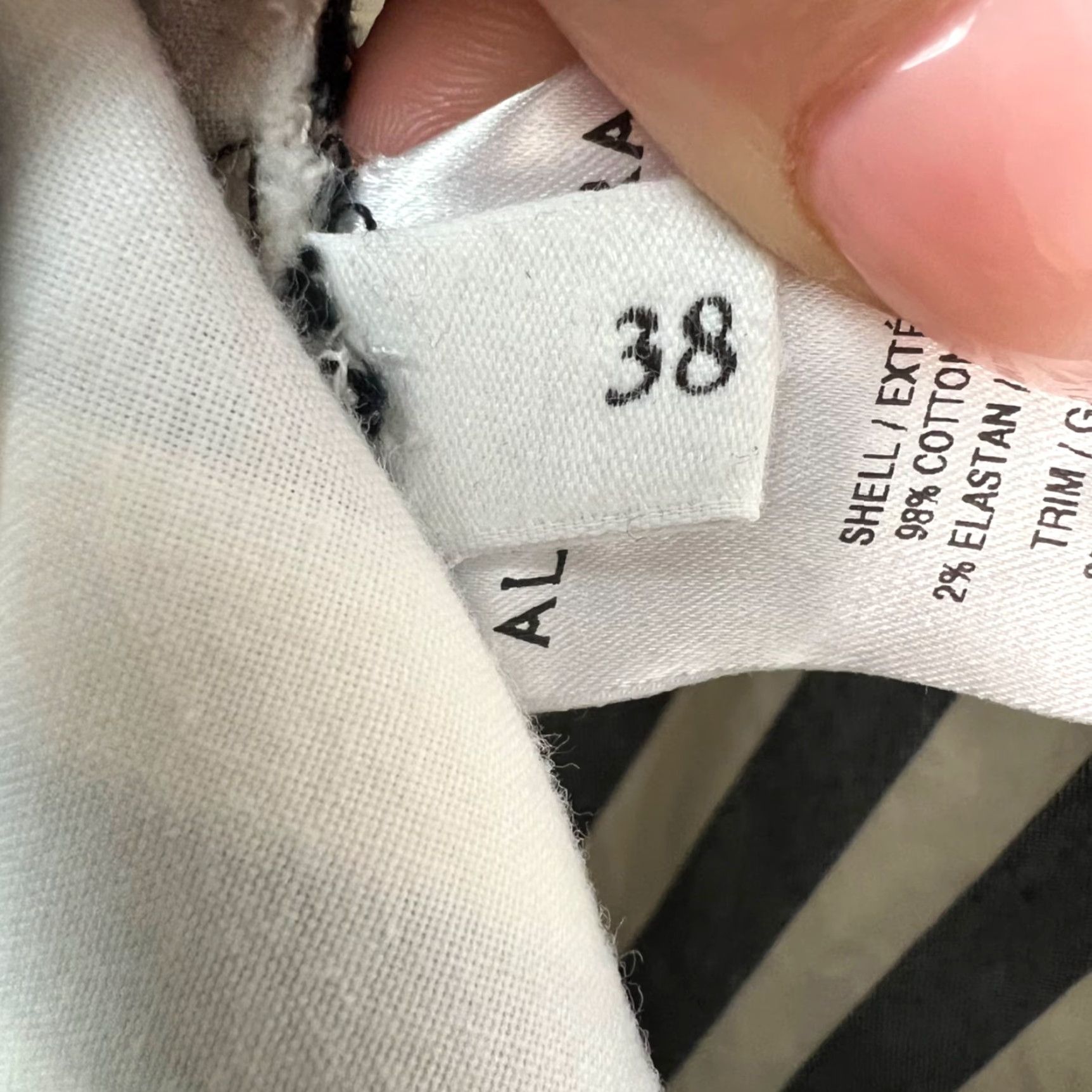 Altuzarra VINTAGE Altuzarra Black & White Striped Crop Pants Womens 38 Slim Fit w/ Waist Tie Size 26" / US 2 / IT 38 - 4 Thumbnail